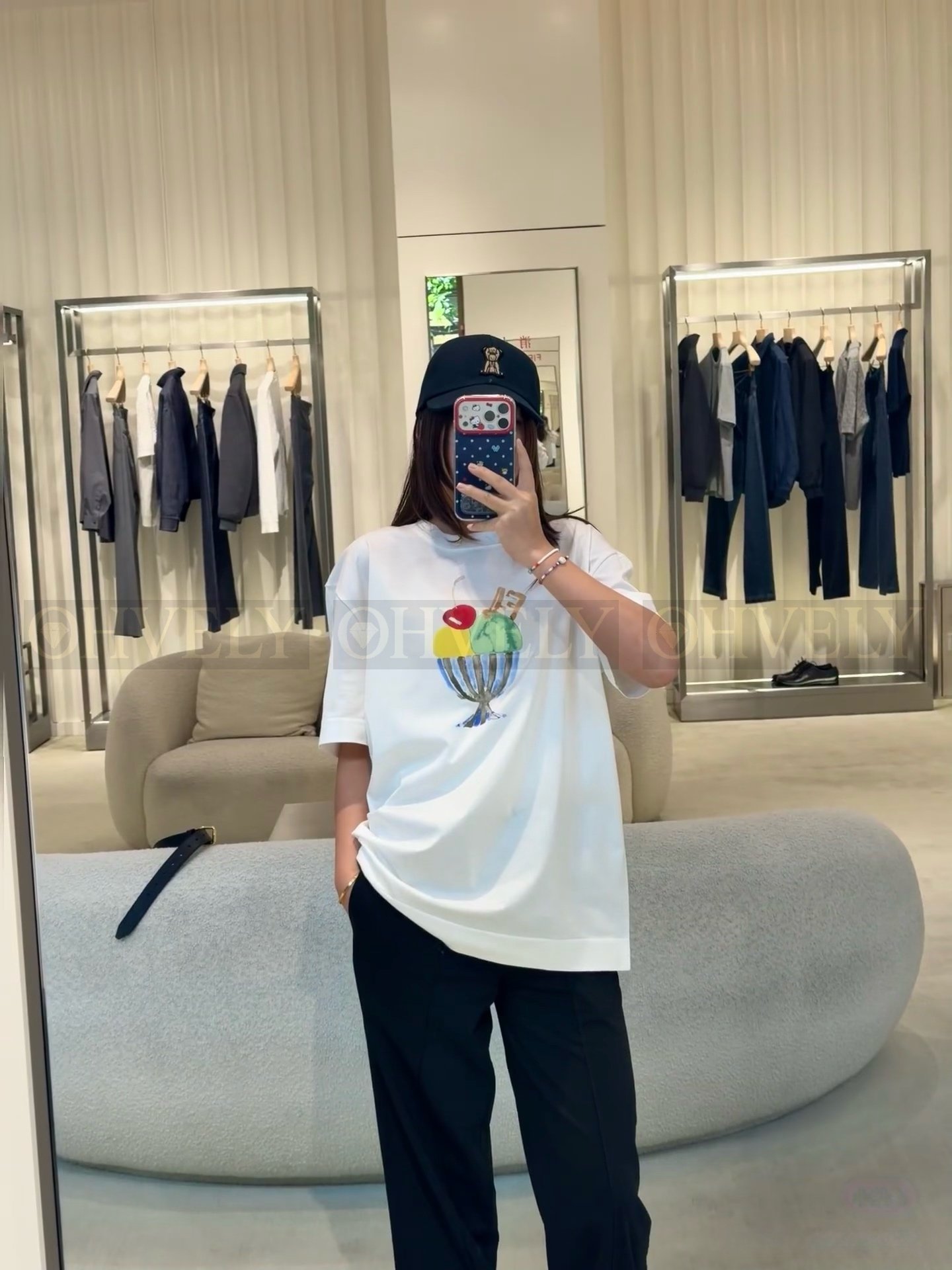 【 ZP버전 】펜디 Fendi 아이스크림 로고 자수 티셔츠 상품 썸네일