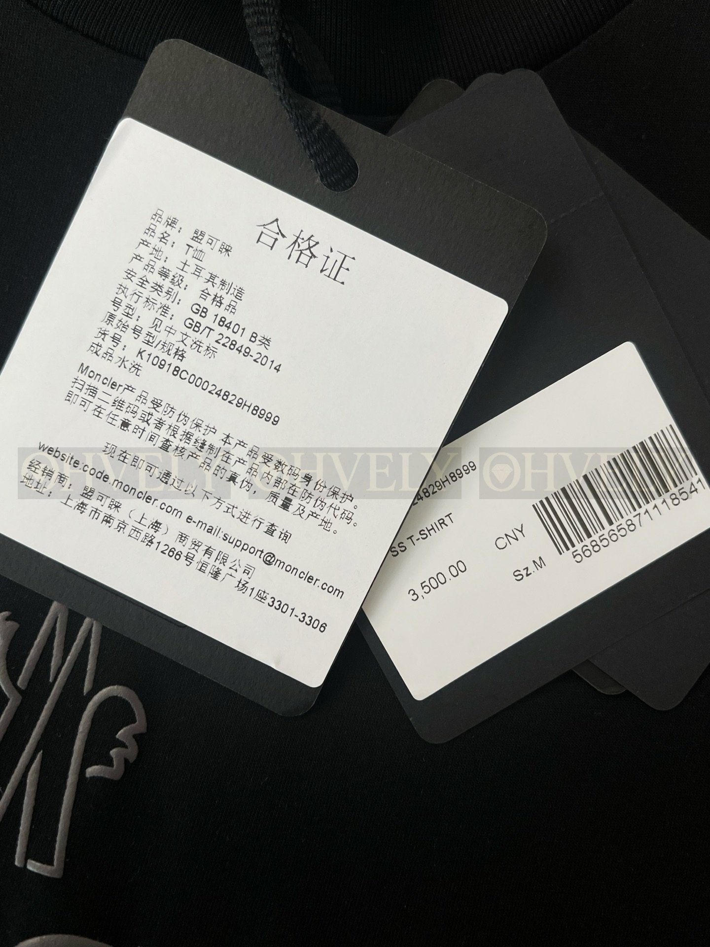【 ZP버전 】몽클레르 라운드 넥 로고 프린트 반팔 티셔츠 상품 썸네일
