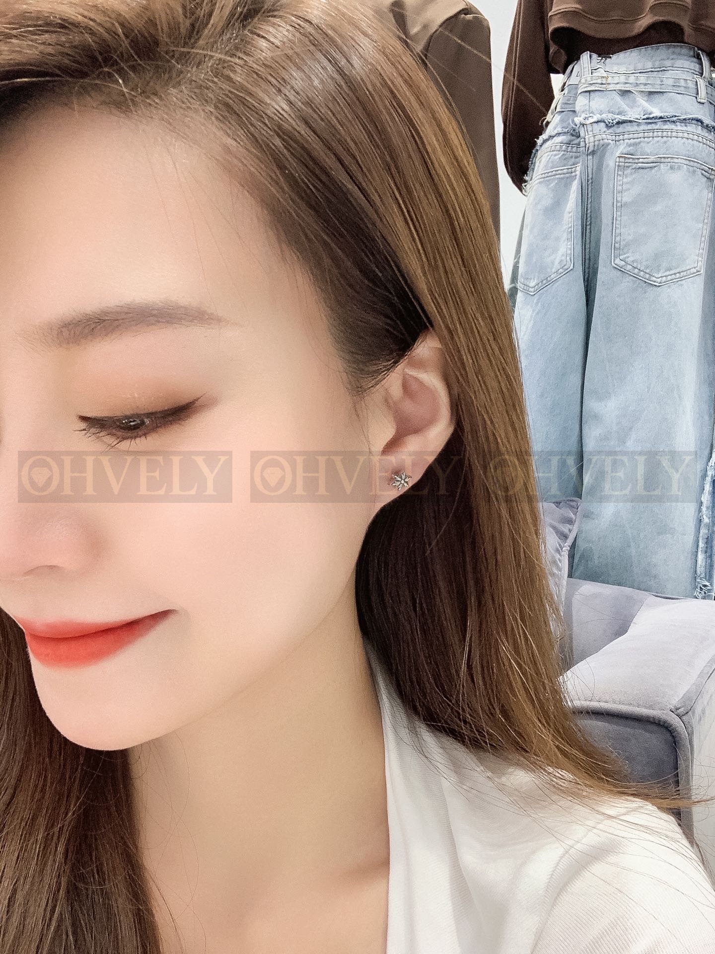 【 ZP 버전 】크롬하츠 스타 스터드 귀걸이 상품 썸네일