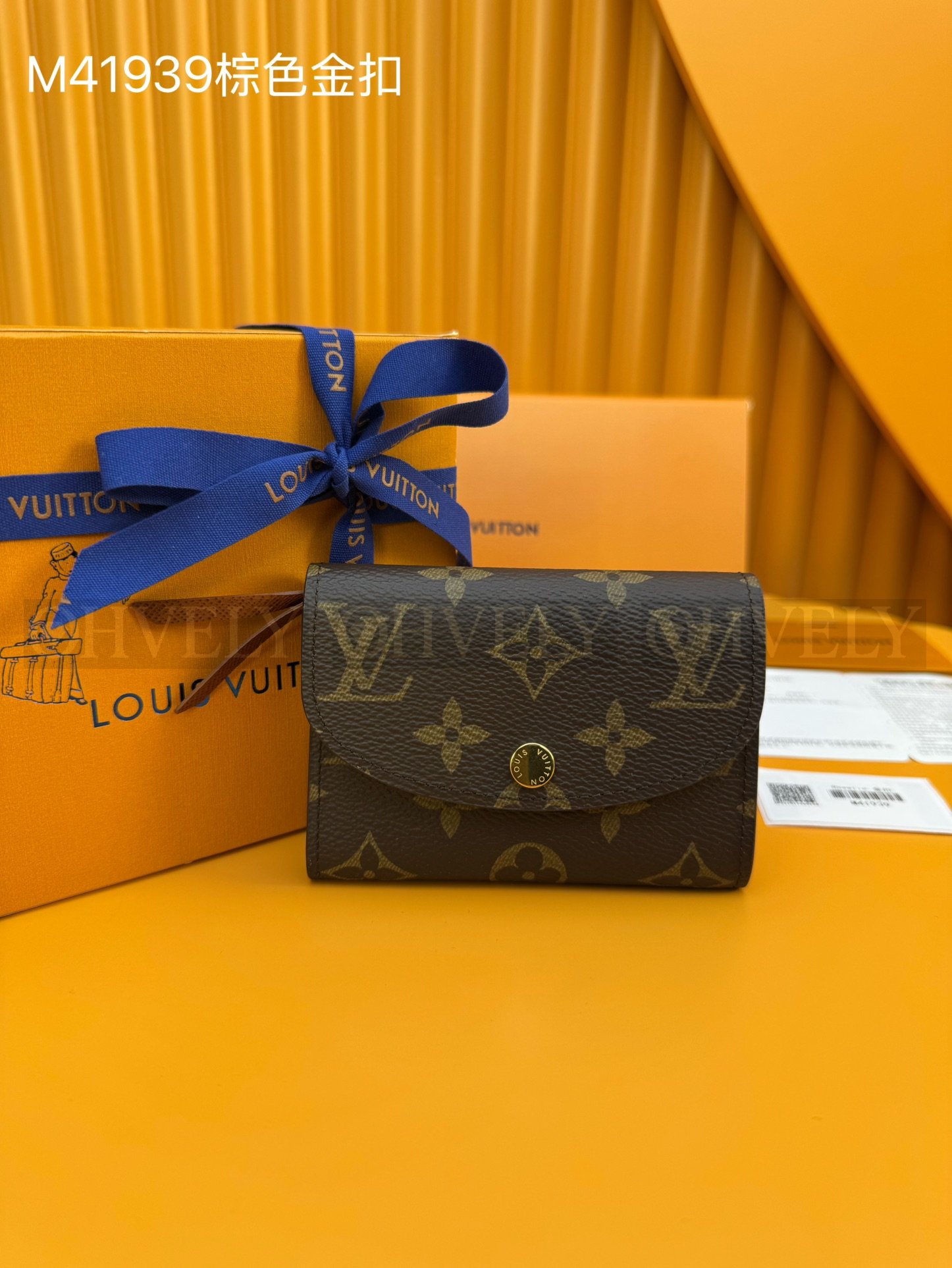 【 ZP 버전 】루이비통 Louis Vuitton 로잘리 코인 퍼스 모노그램 골드 버클