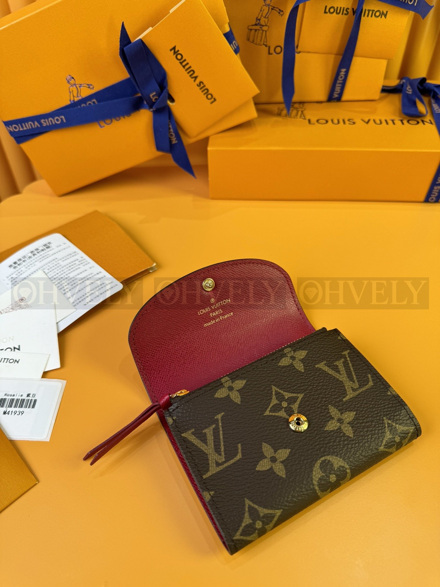 【 ZP 버전 】루이비통 Louis Vuitton 로잘리 코인 퍼스 모노그램 퍼플버튼 상품 썸네일