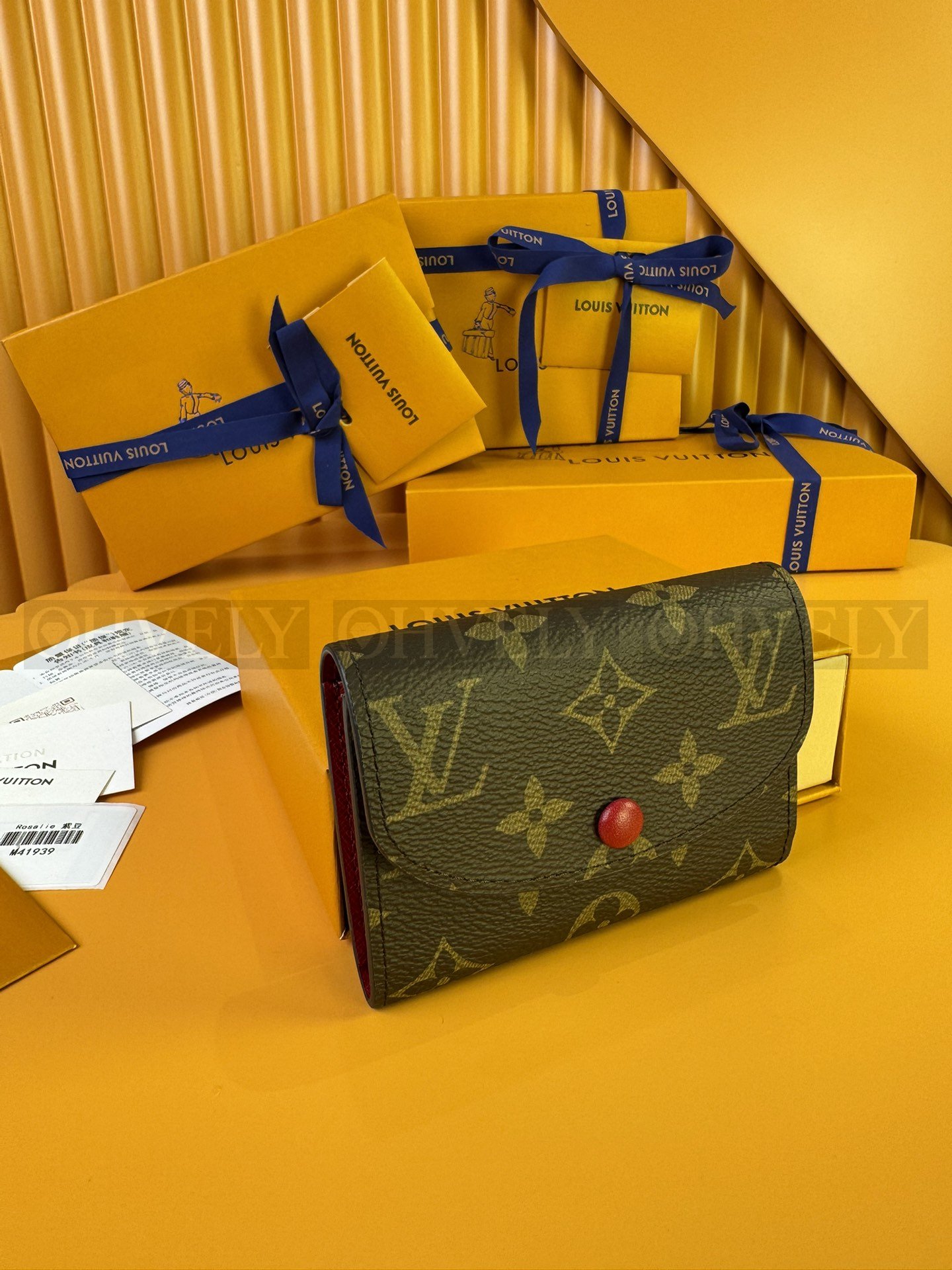 【 ZP 버전 】루이비통 Louis Vuitton 로잘리 코인 퍼스 모노그램 퍼플버튼 상품 썸네일