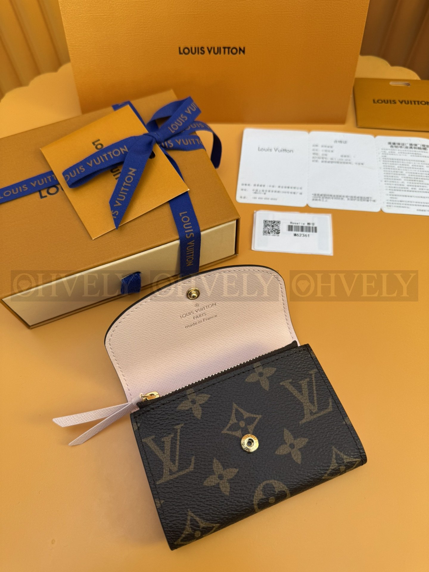 【 ZP 버전 】루이비통 Louis Vuitton 로잘리 코인 퍼스 모노그램 로즈 발레린 상품 썸네일