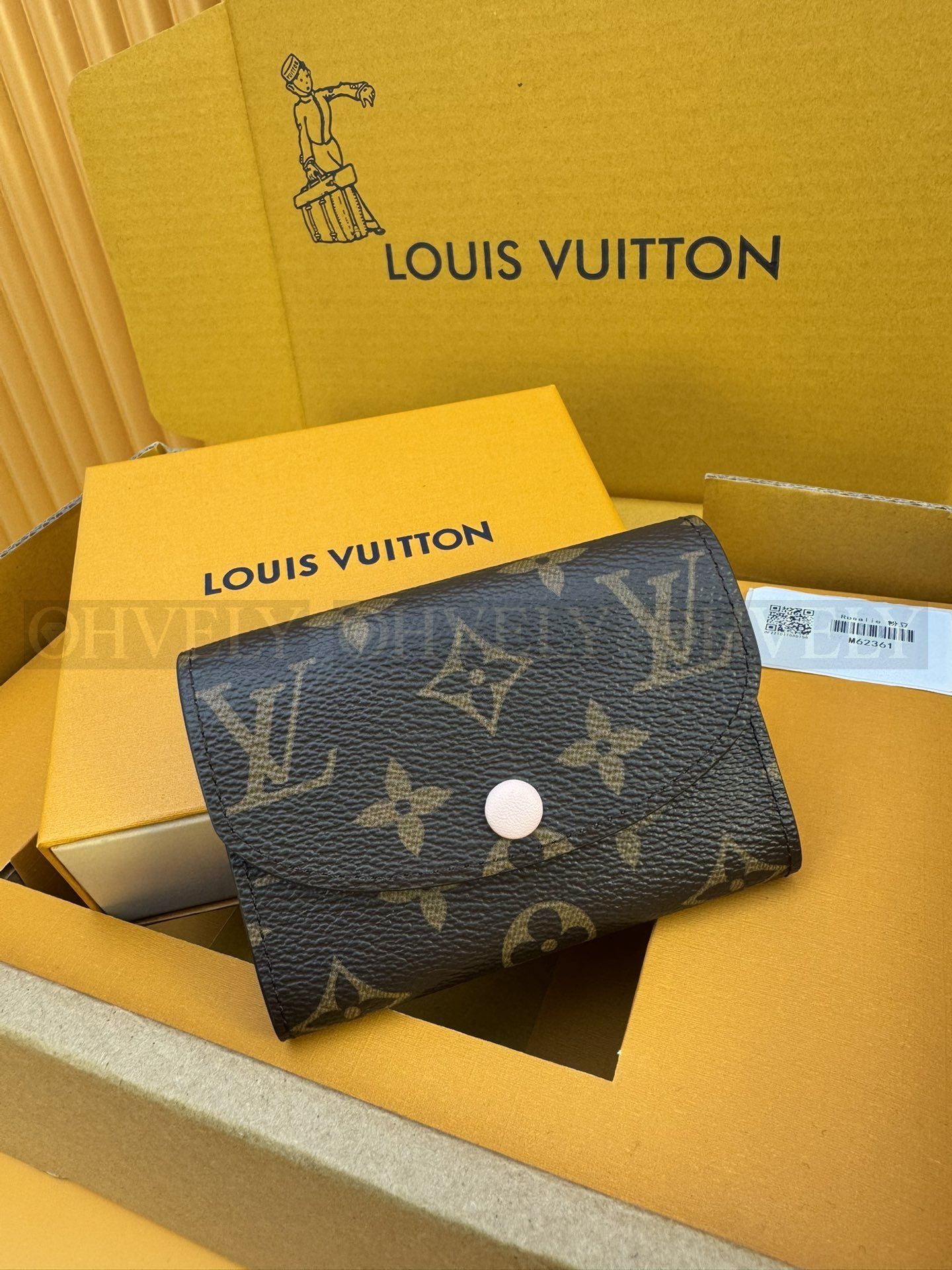 【 ZP 버전 】루이비통 Louis Vuitton 로잘리 코인 퍼스 모노그램 로즈 발레린 상품 썸네일