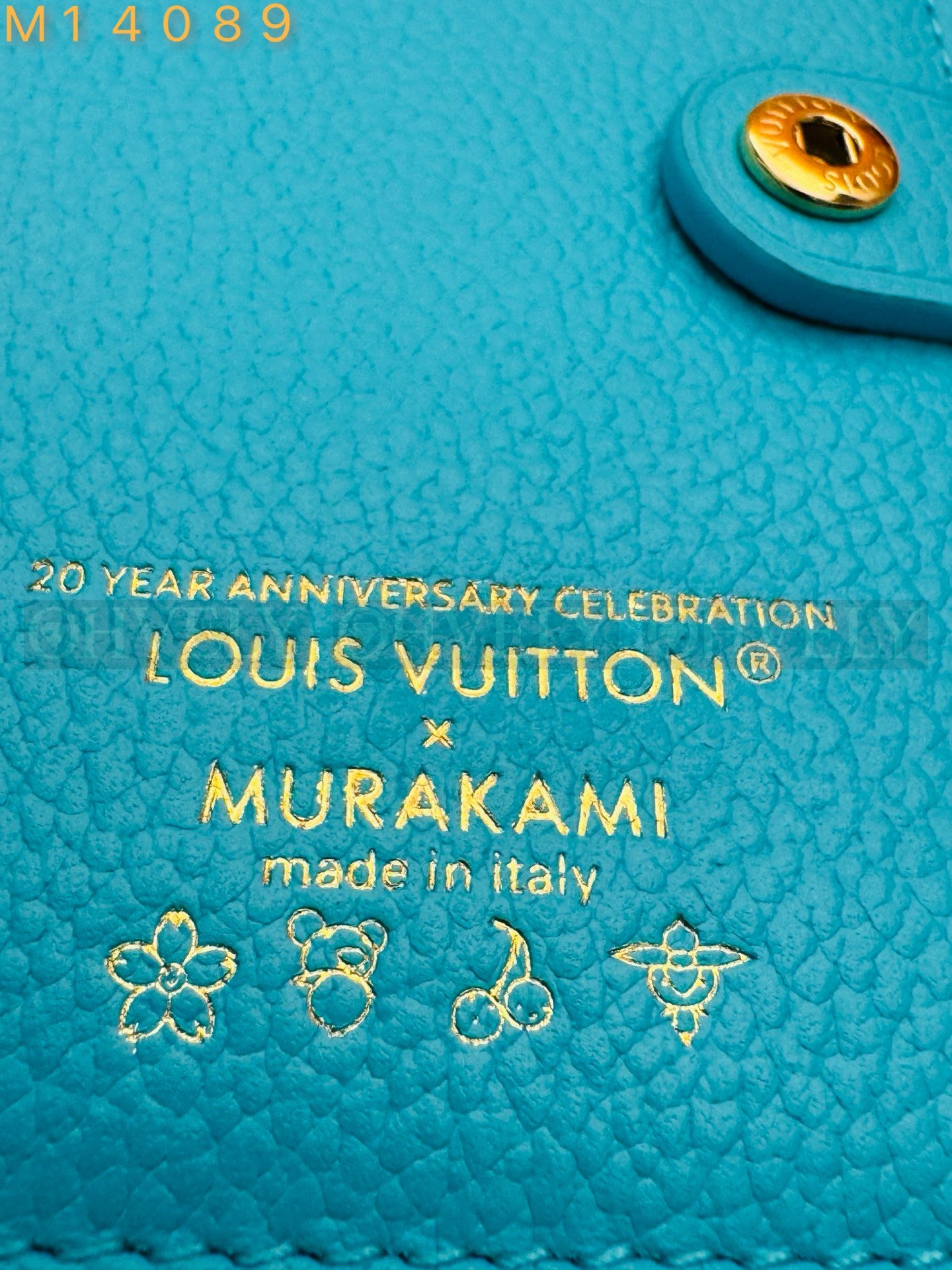【 ZP 버전 】루이비통 Louis Vuitton x 무라카미 다카시 판다 키 파우치 블루 상품 썸네일