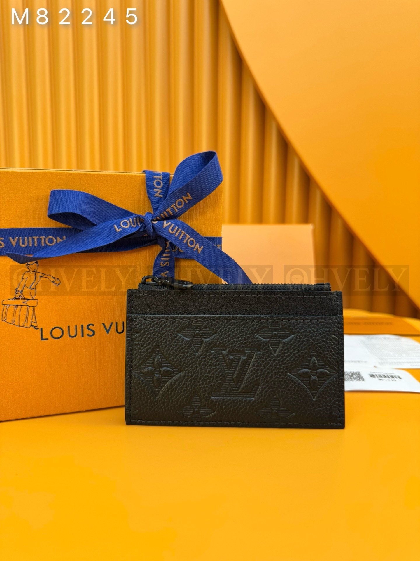 【 ZP 버전 】루이비통 Louis Vuitton 모노그램 앙프렝뜨 코인 카드 홀더 블랙