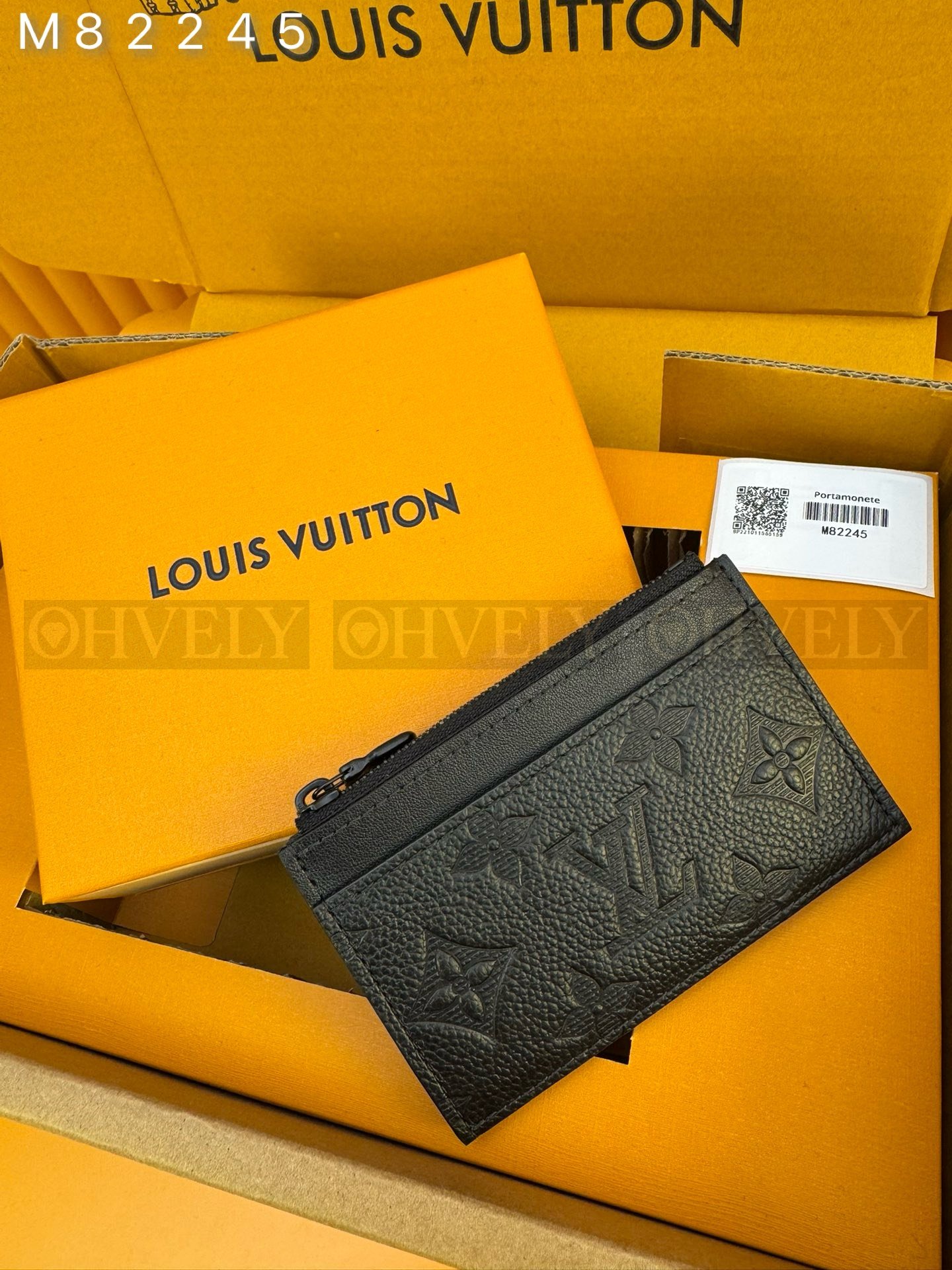 【 ZP 버전 】루이비통 Louis Vuitton 모노그램 앙프렝뜨 코인 카드 홀더 블랙 상품 썸네일
