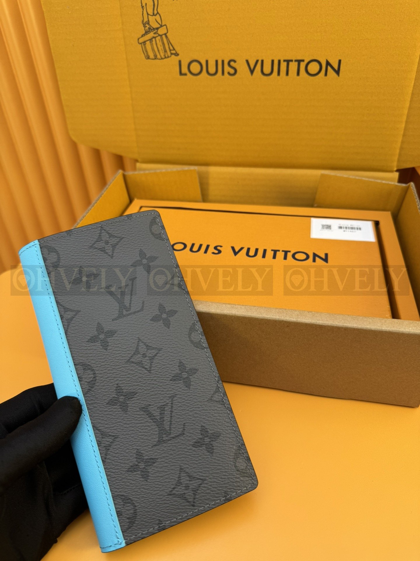 【 ZP 버전 】루이비통 Louis Vuitton 브라자 월릿 모노그램 이클립스 블루 상품 썸네일