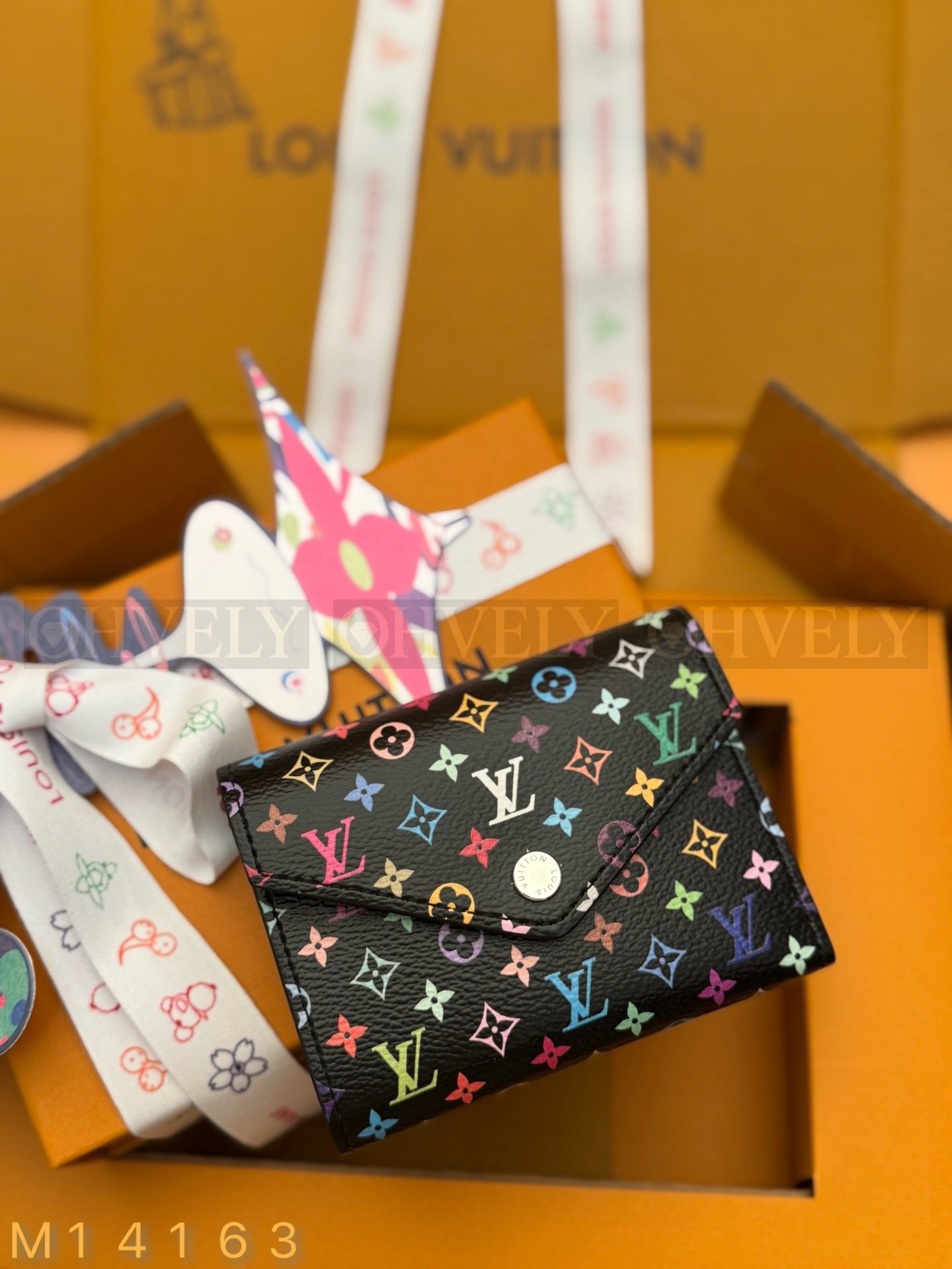【 ZP 버전 】루이비통 LV x TM 빅토린 월릿 블랙 멀티컬러 상품 썸네일