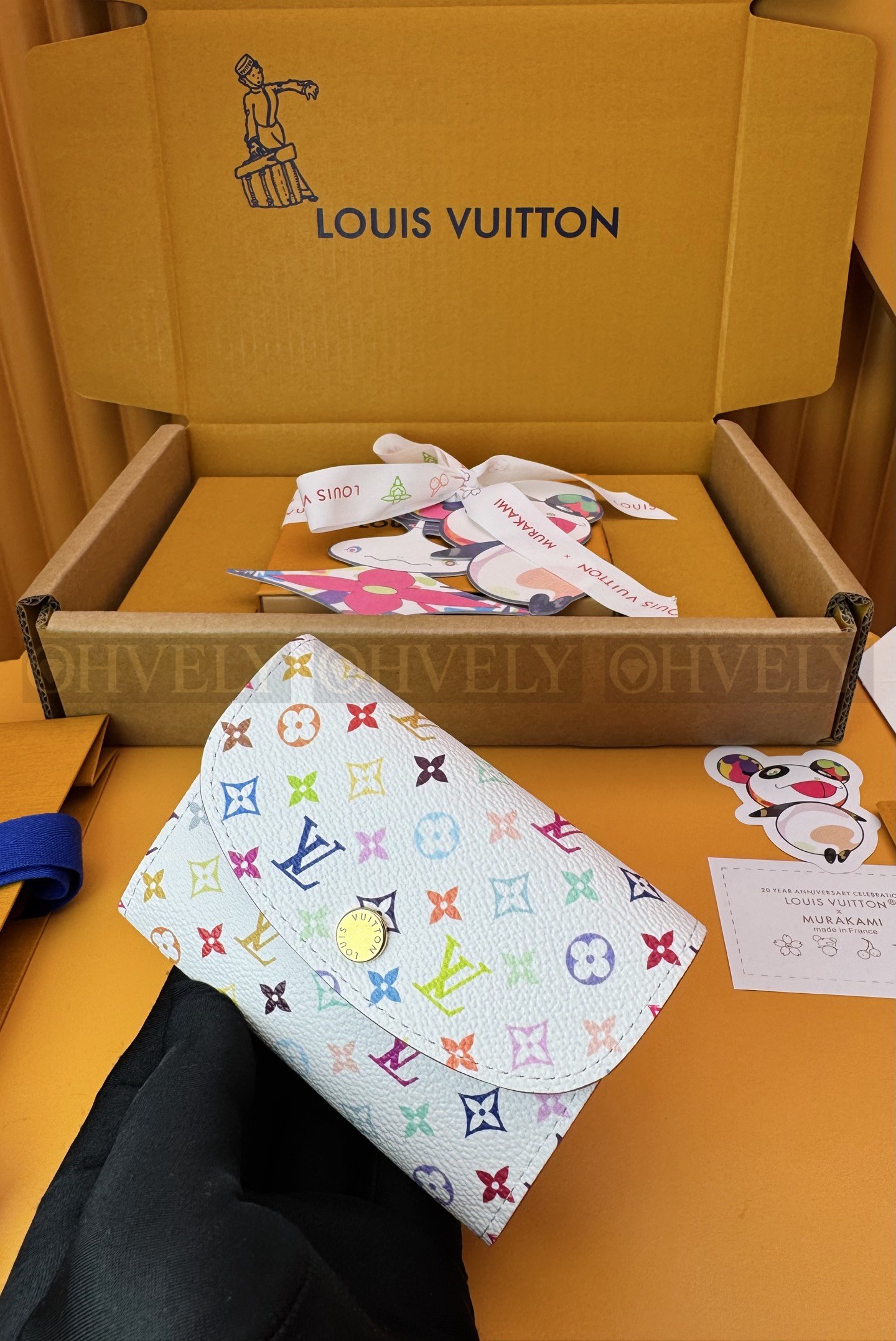 【 ZP 버전 】 루이비통 x 무라카미 타카시 로잘리 코인 퍼스 멀티컬러 화이트 상품 썸네일