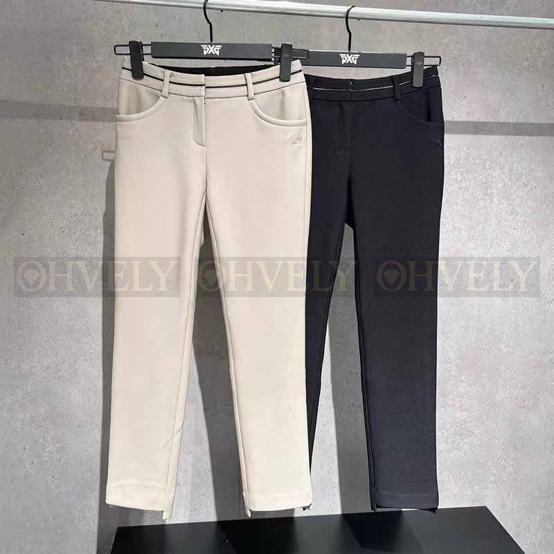 PXG 피엑스지 여성 벨트 라인 포인트 스트레치 슬림핏 팬츠 아이보리 상품 썸네일