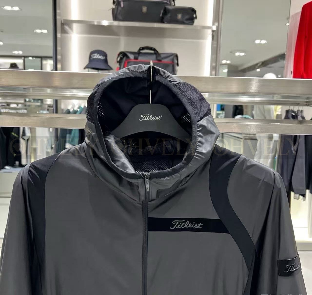 Titleist 타이틀리스트 남성 후드 가제트 바람막이 자켓 (차콜) 상품 썸네일