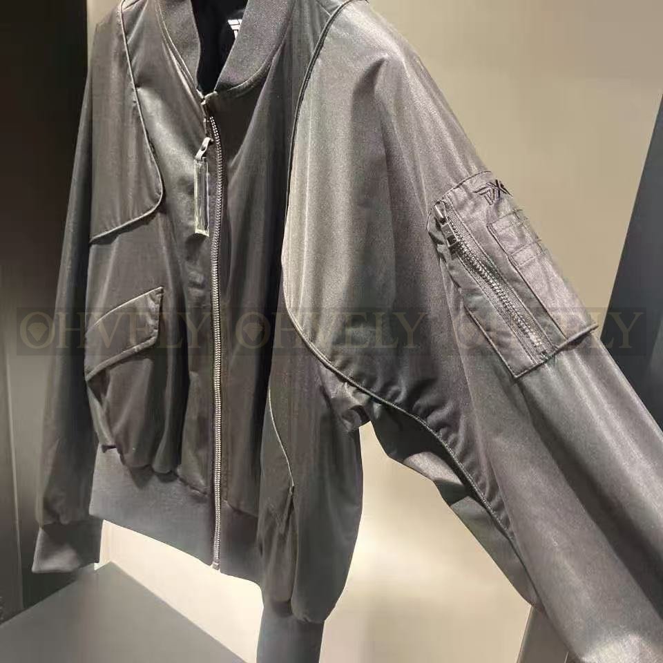 PXG 여성 멀티 포켓 디테일 시보리 풀집업 골프 항공점퍼 블루종 자켓 (블랙) 상품 썸네일