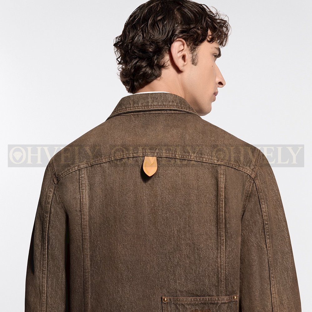 【 ZP버전 】루이비통 워시드 카우하이드 데님 재킷 브라운 상품 썸네일