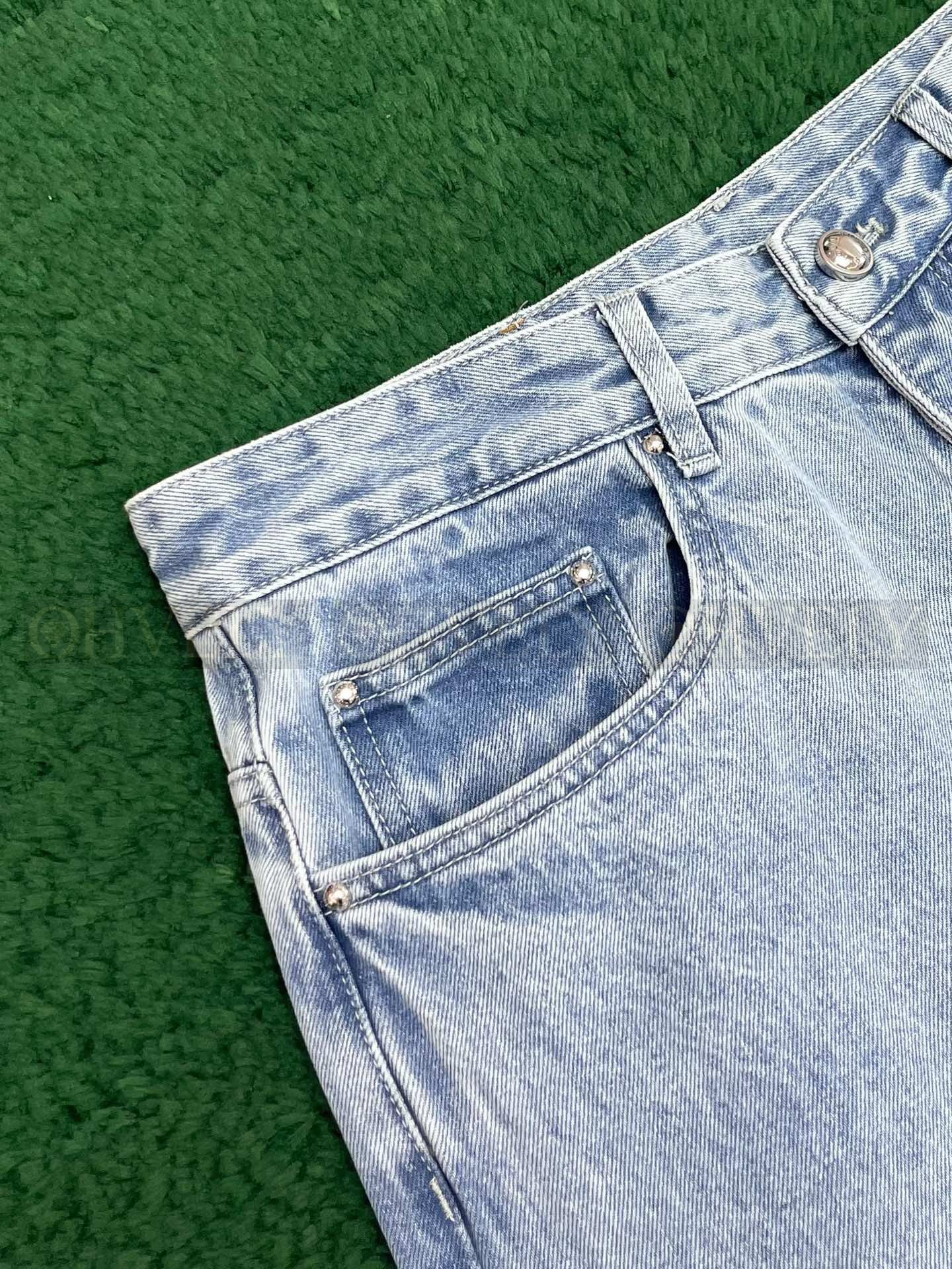【 ZP버전 】루이비통 모노그램 디스트로이드 데님 팬츠 인디고 블루 상품 썸네일