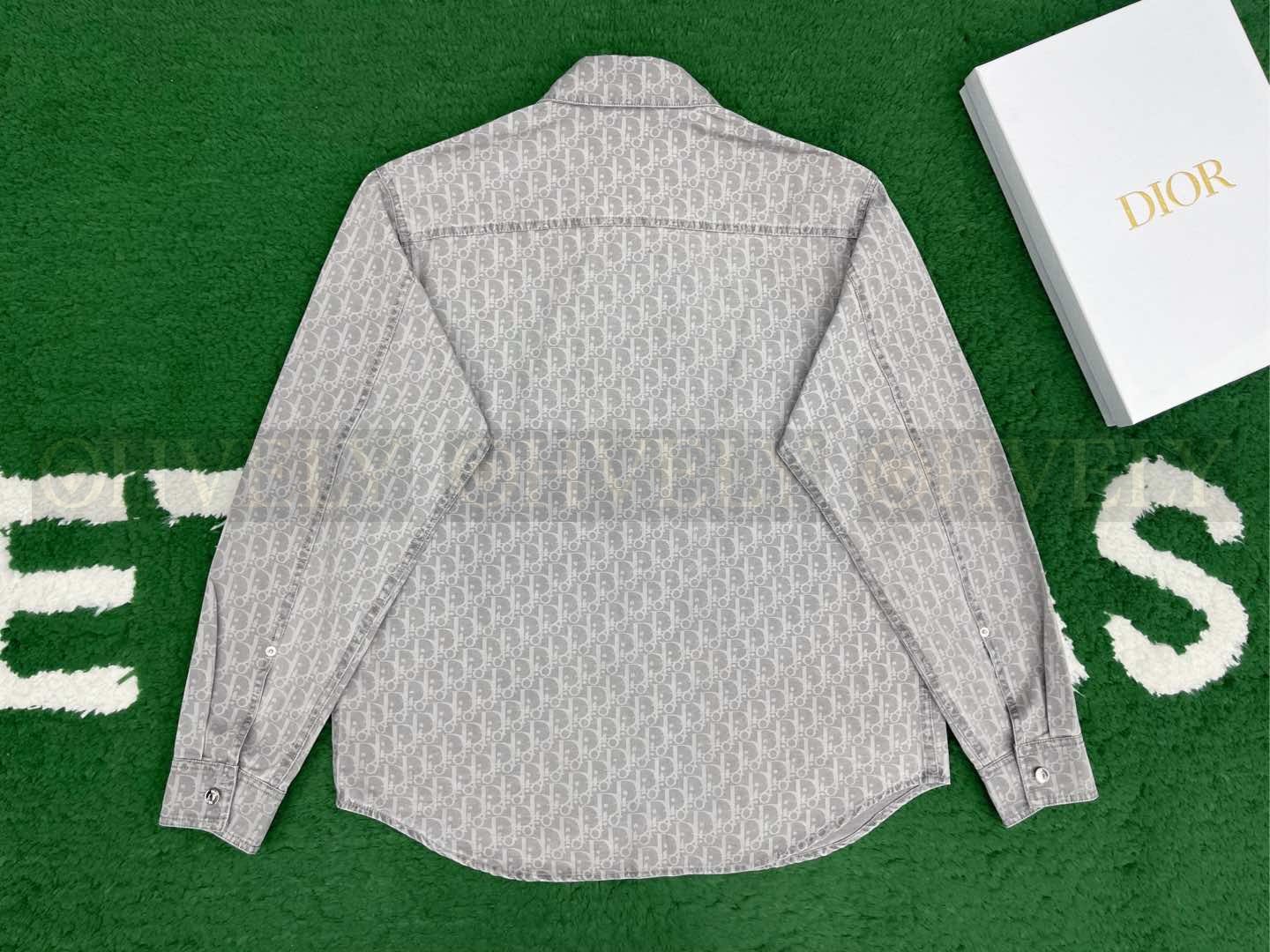 【 ZP버전 】DI  오블리크 오버셔츠 데님 자켓 그레이 상품 썸네일