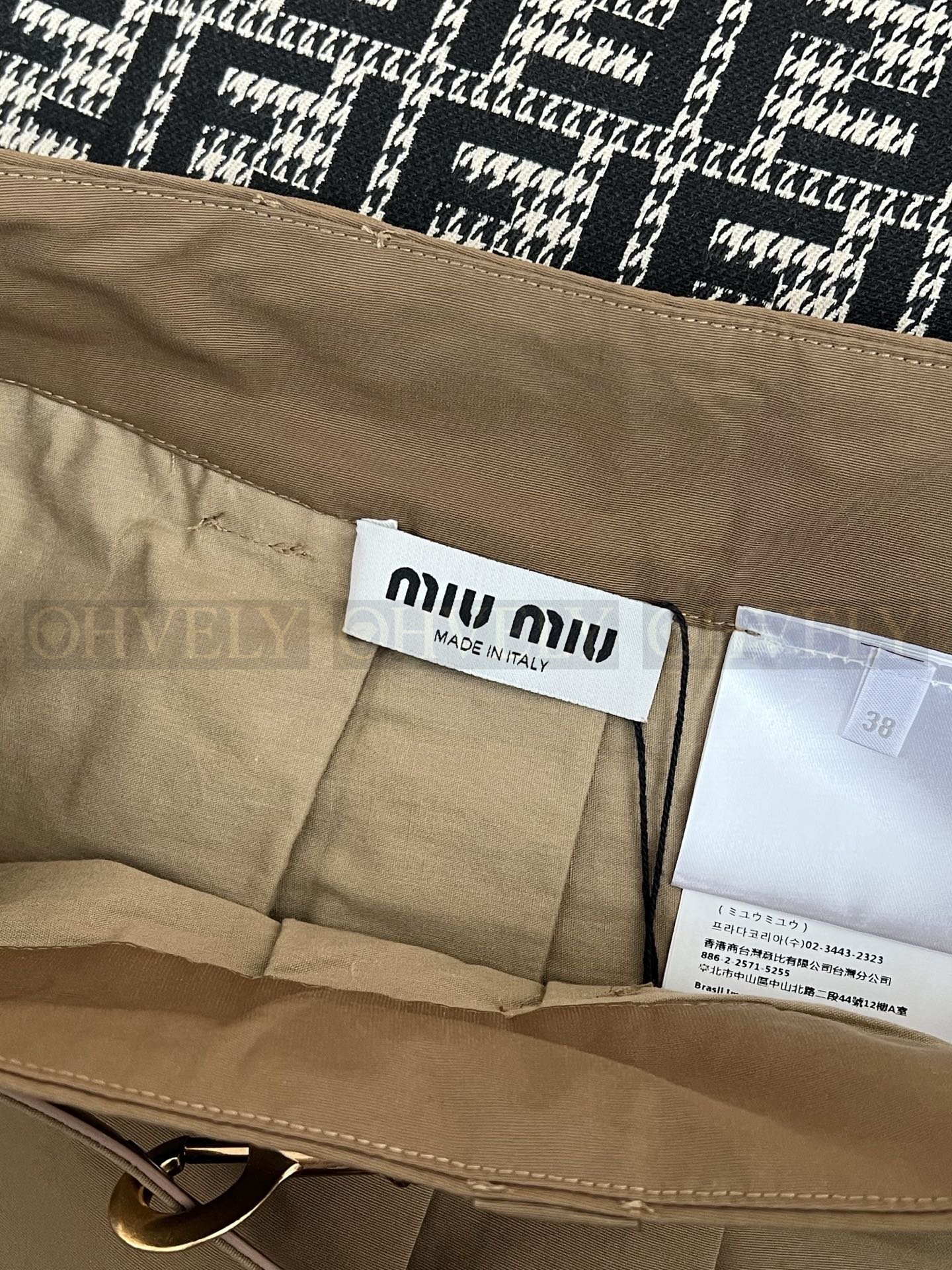 【 ZP버전 】M 브라운 벨트 플리츠 미니 스커트 상품 썸네일