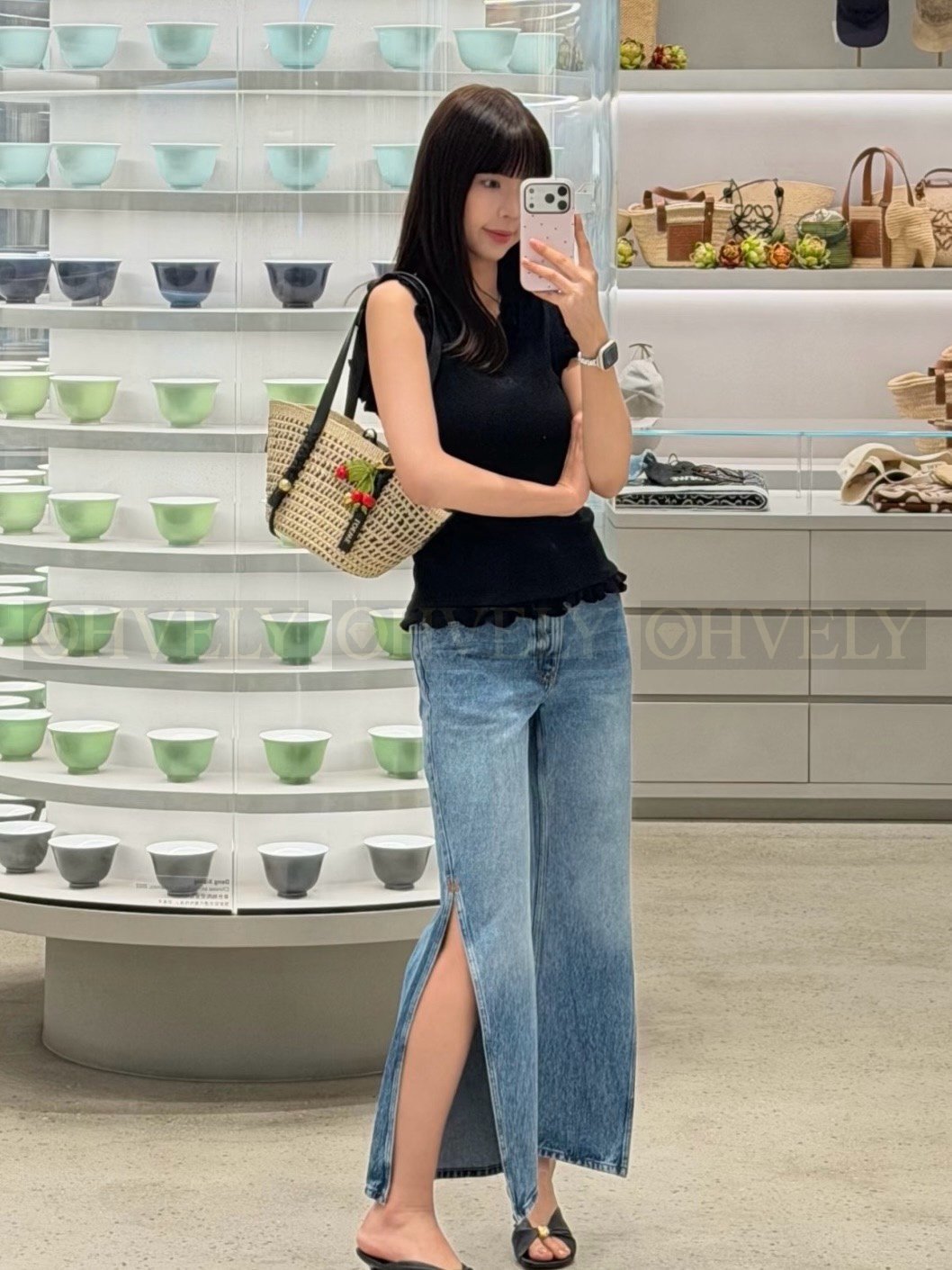 【 ZP버전 】LW 사이드 슬릿 데님 팬츠 청바지 상품 썸네일