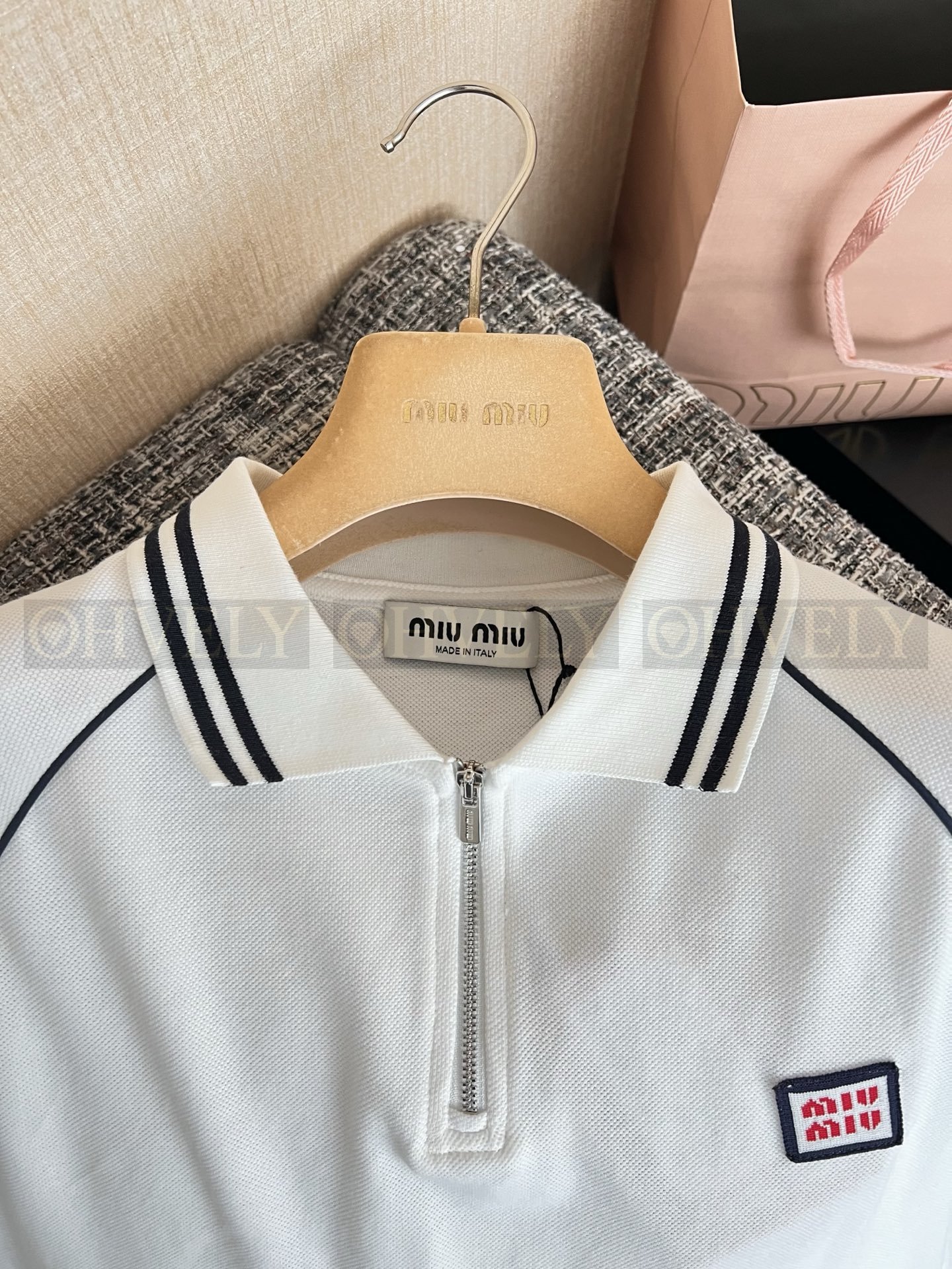 【 ZP버전 】M 프레피룩 반집업 카라티 반팔 상품 썸네일