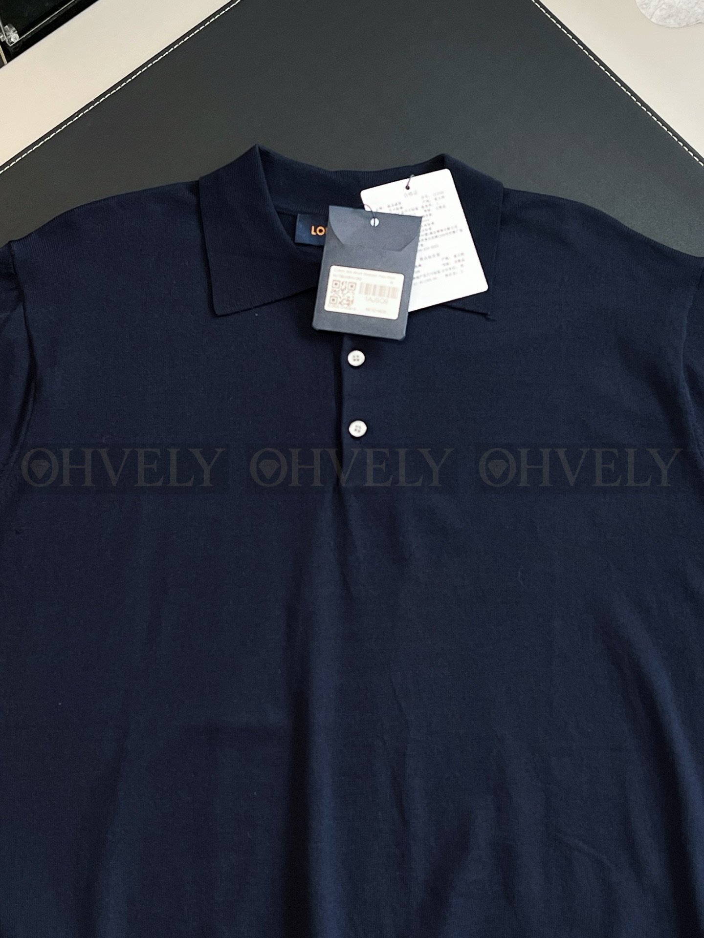 【 ZP버전 】LV 니트 폴로 셔츠 상품 썸네일
