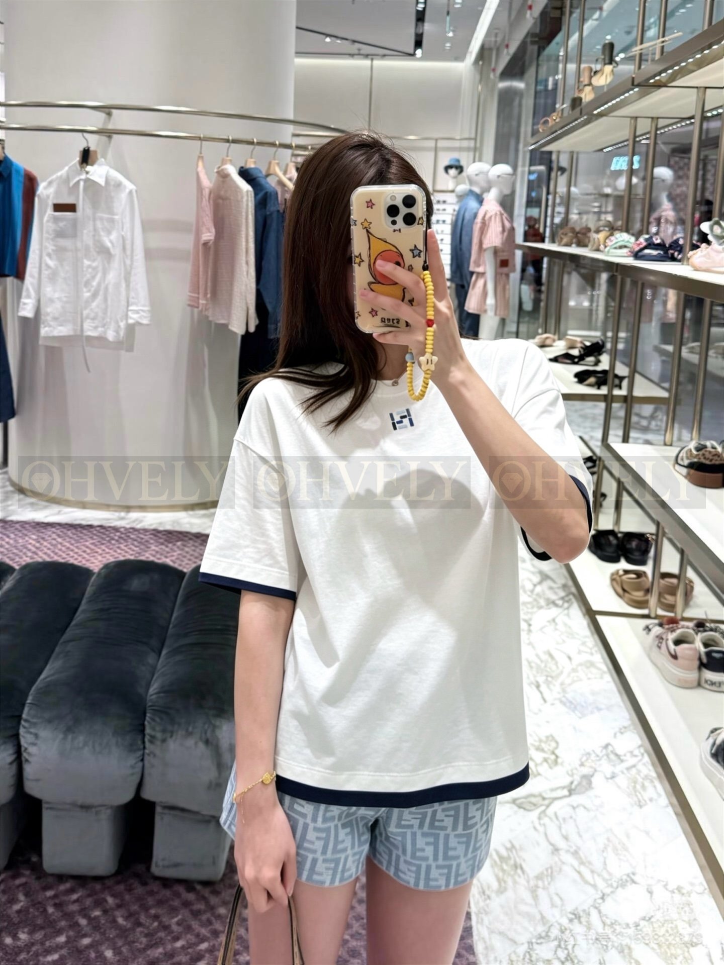【 ZP버전 】FD 레이어드 더블 카라 반팔 티셔츠 상품 썸네일