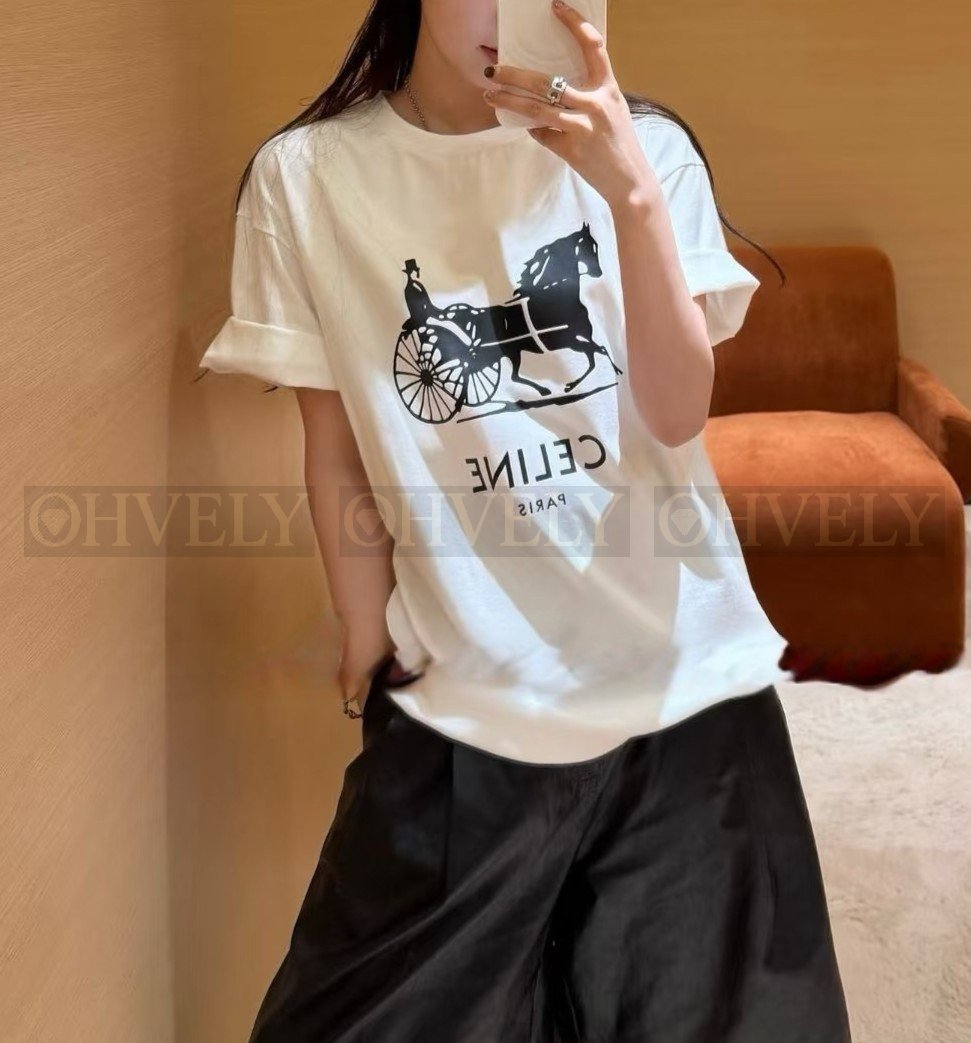 【 ZP버전 】CEL 마차 일러스트 로고 반팔 티셔츠 상품 썸네일