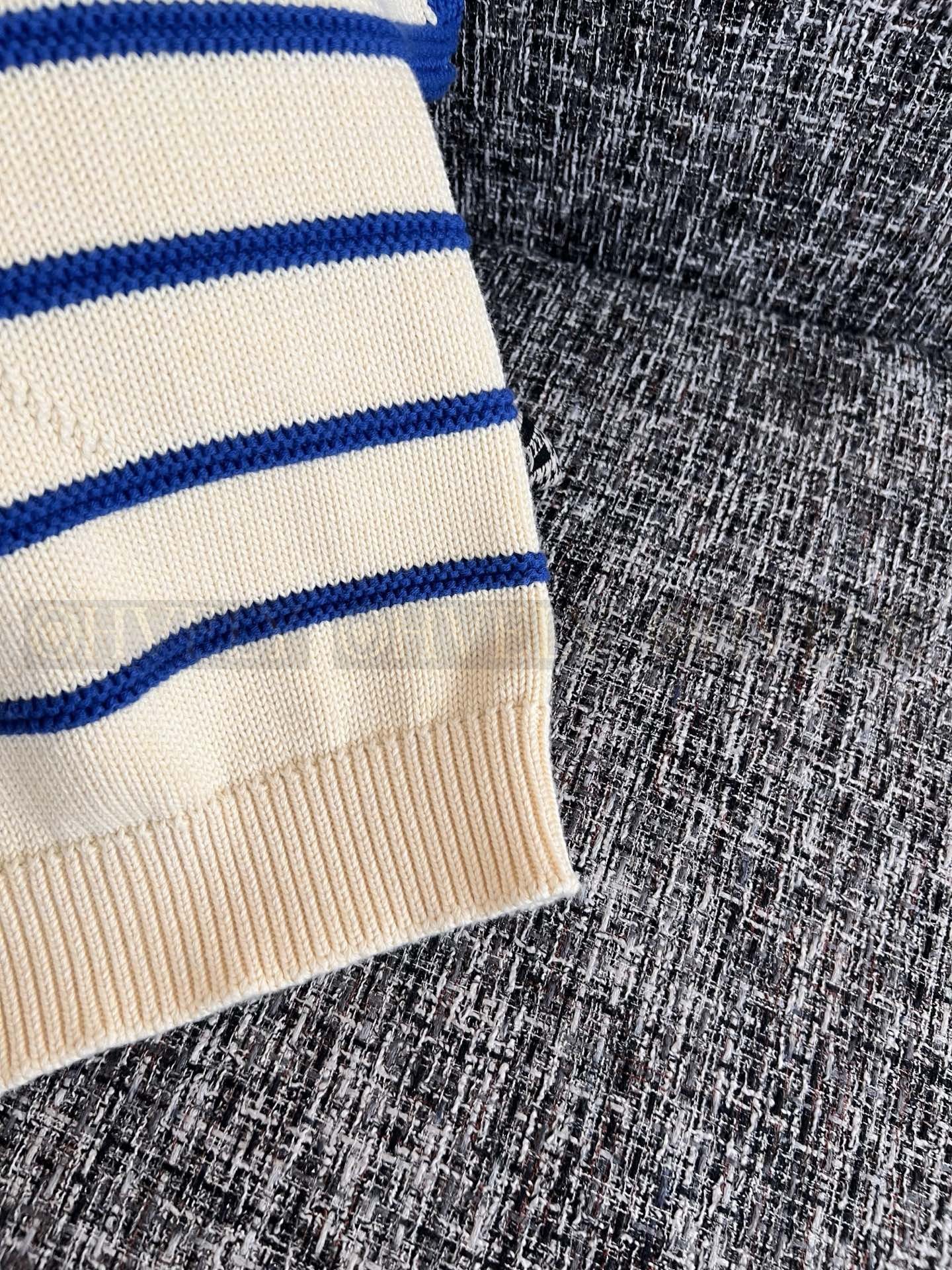 【 ZP버전 】LW 로고 자수 스트라이프 반팔 티셔츠 상품 썸네일