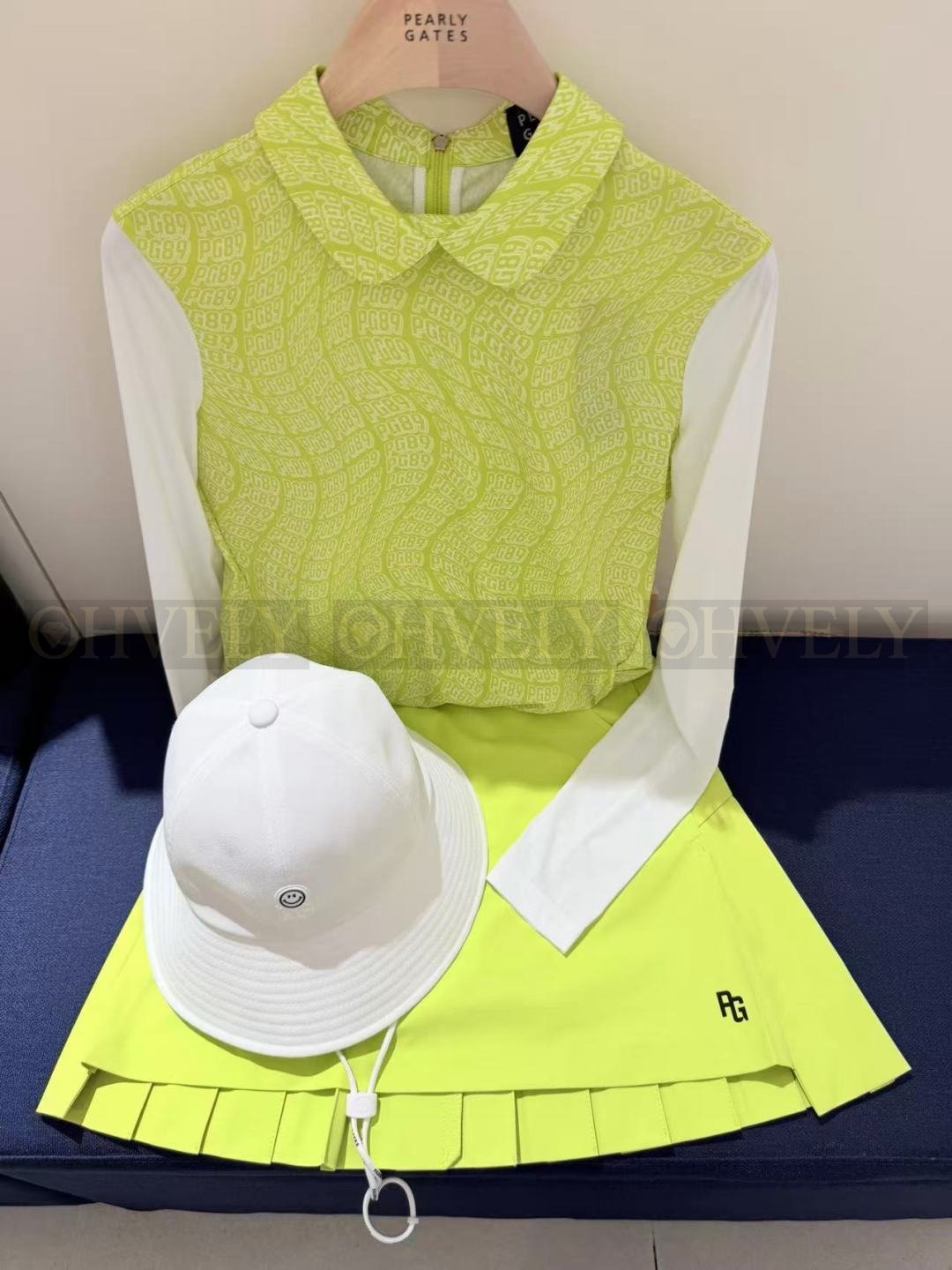 【 ZP버전 】PG 모노그램 로고 프릴 레이어드 긴팔 티셔츠 상품 썸네일