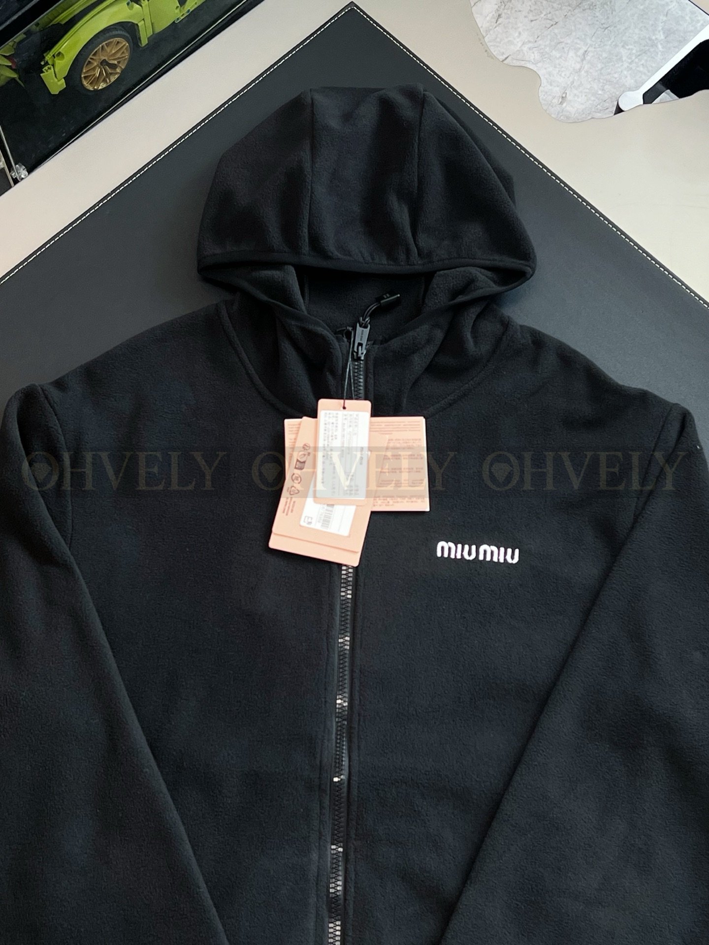 【 ZP버전 】MIU 융면 자수 후드 재킷 상품 썸네일