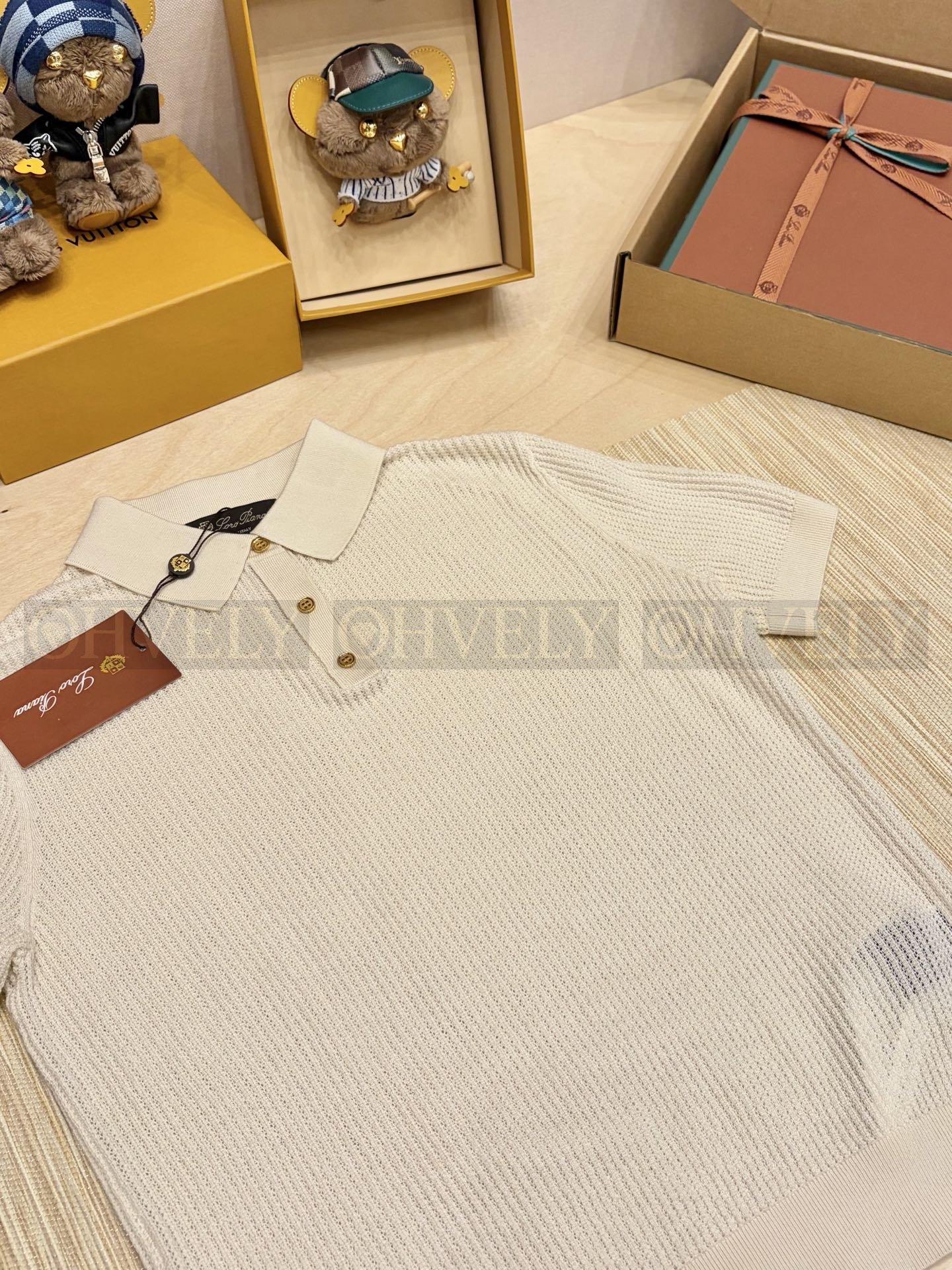 【 ZP버전 】 LP 골지 카라 니트 반팔티 상품 썸네일