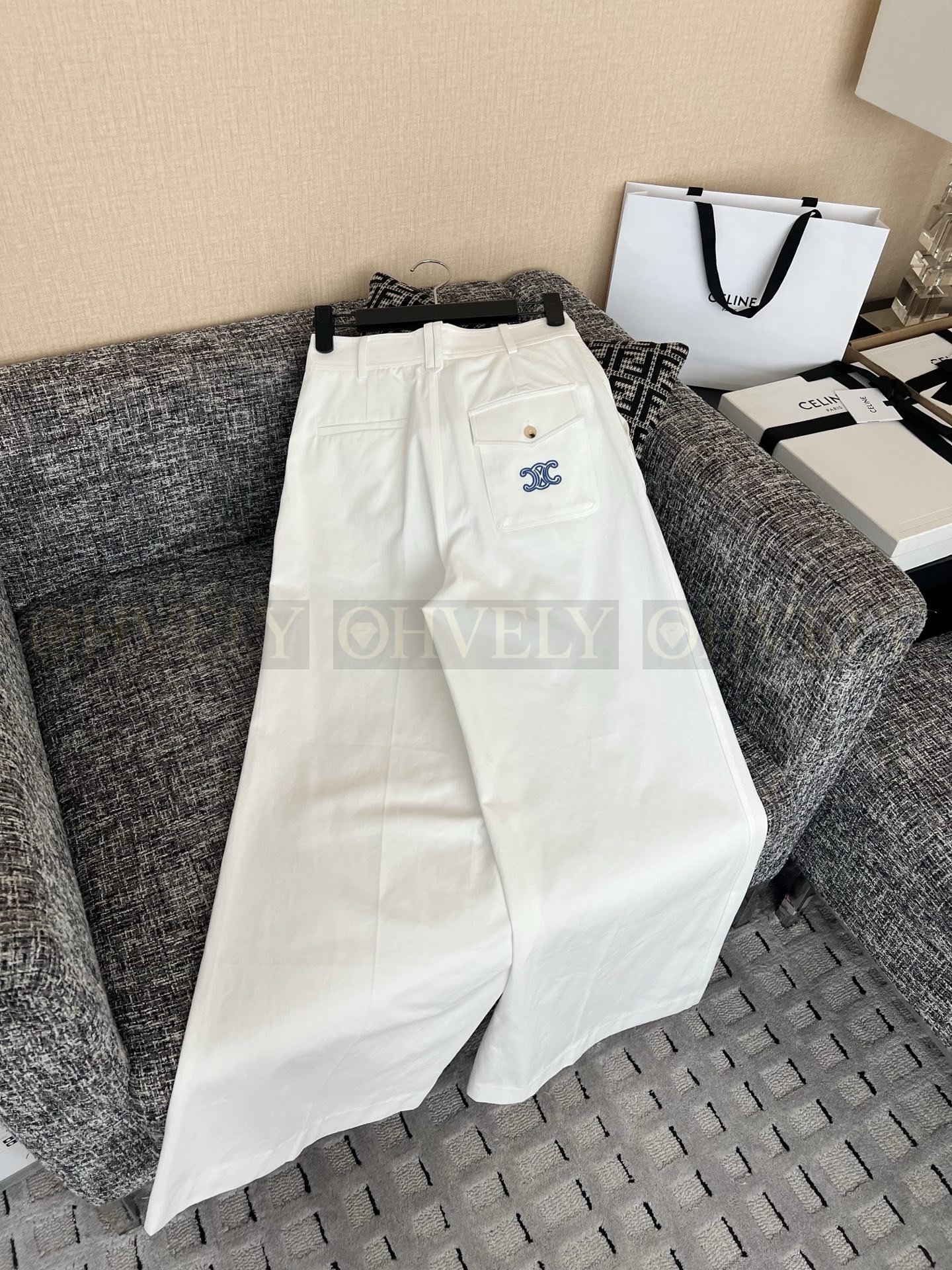 【 ZP버전 】CEL 플랩 포켓 블루 라벨 와이드 데님 팬츠 상품 썸네일