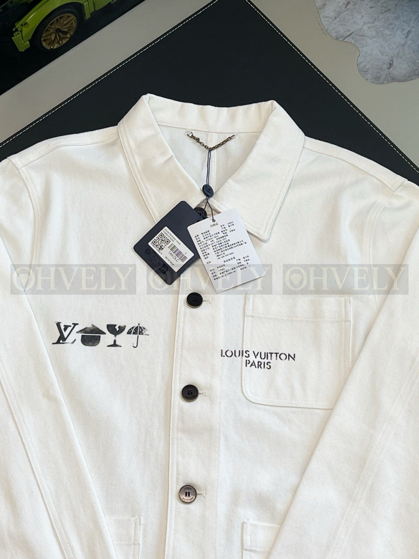 【 ZP버전 】LV 위트 심볼 프린티드 데님 재킷 상품 썸네일