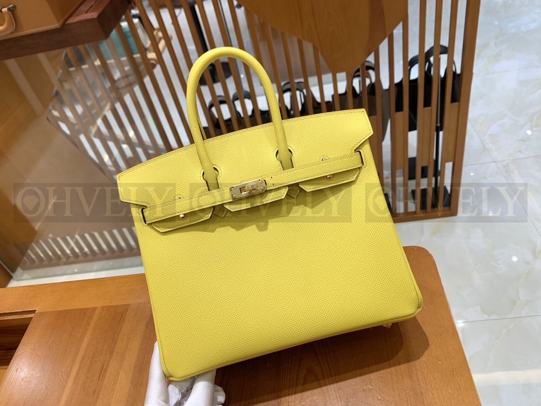 【 ZP버전 】HM Birkin 버킨 백 레몬 옐로우 골드버클 25 상품 썸네일