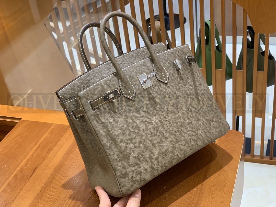 【 ZP버전 】HM Birkin 버킨 백 에투프 그레이 실버버클 25 상품 썸네일