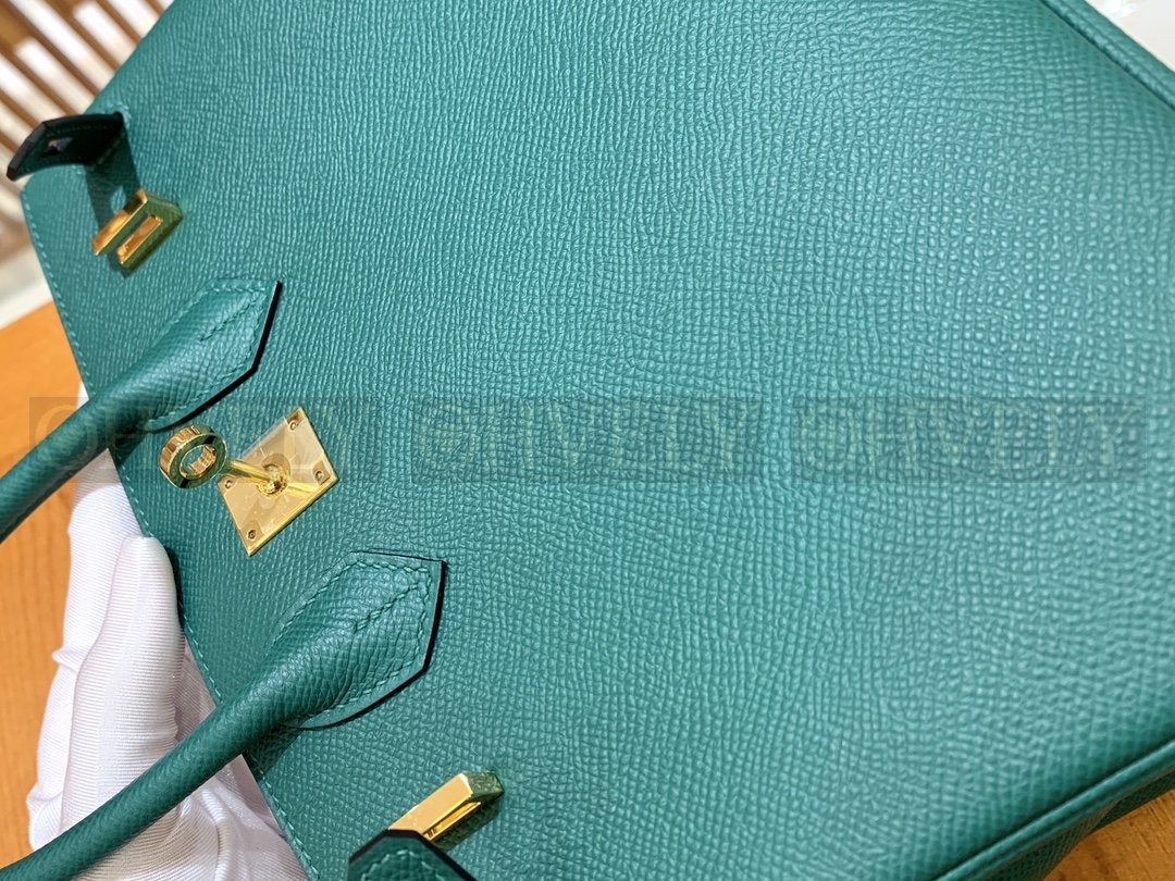【 ZP버전 】HM Birkin 버킨 백 피콕 그린 골드버클 25 상품 썸네일