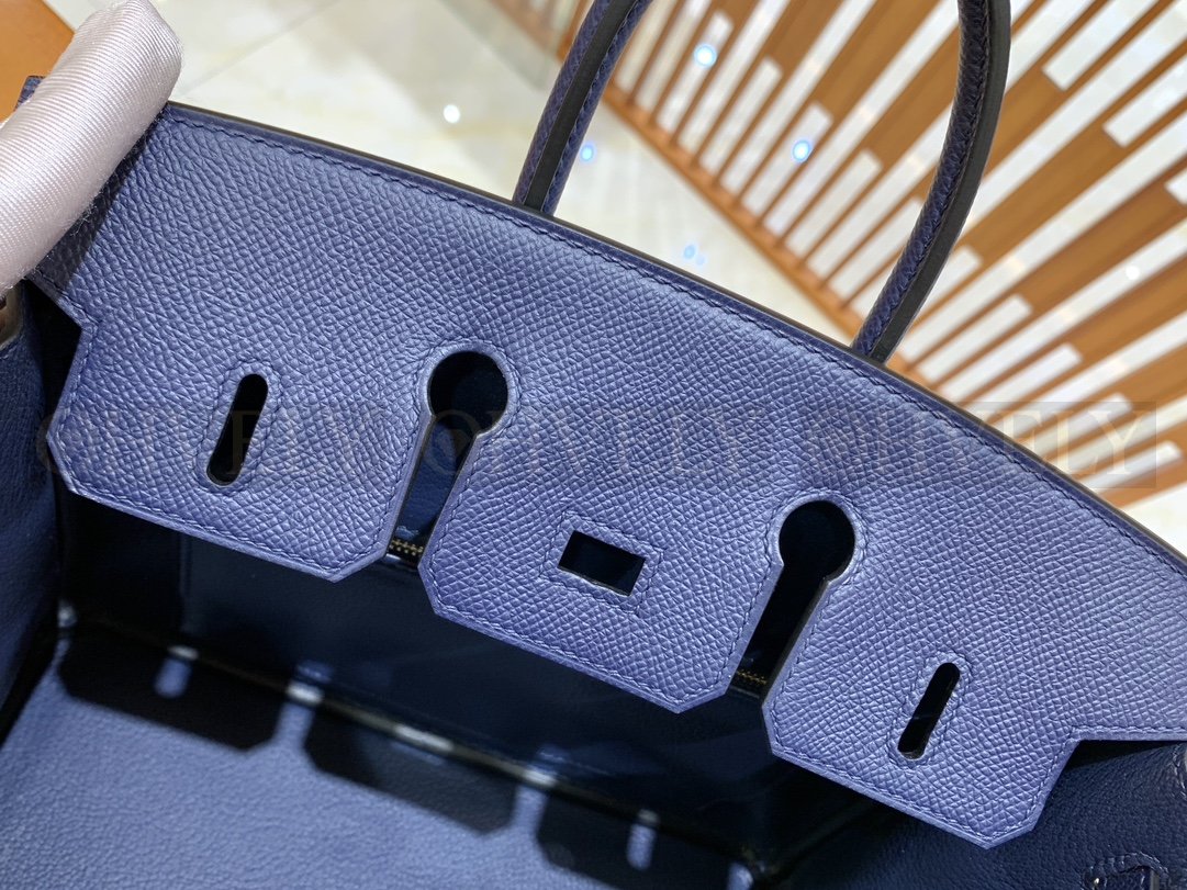 【 ZP버전 】HM Birkin 버킨 백 사파이어 블루 골드버클 25 상품 썸네일
