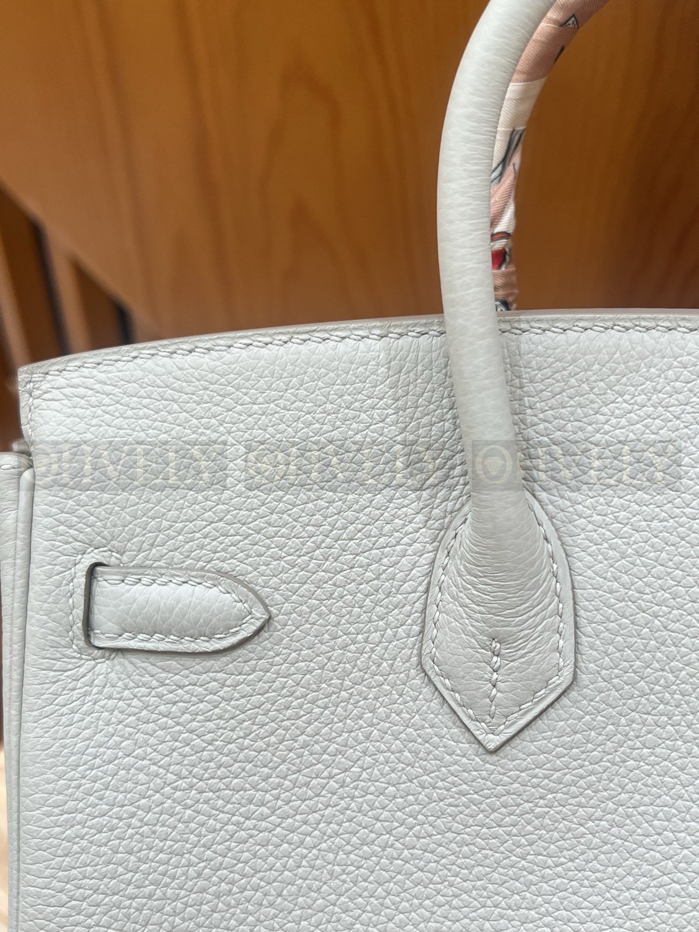 【 ZP버전 】HM Birkin 버킨백 토고 글래시어 화이트 골드버클 25 상품 썸네일
