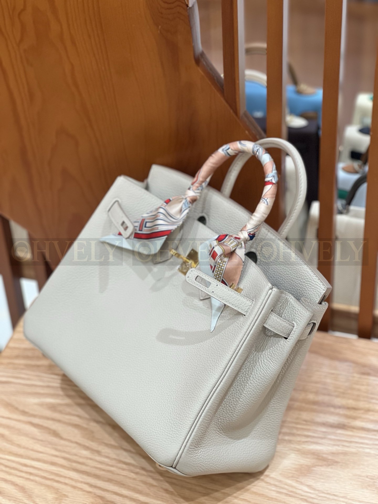【 ZP버전 】HM Birkin 버킨백 토고 글래시어 화이트 골드버클 25 상품 썸네일