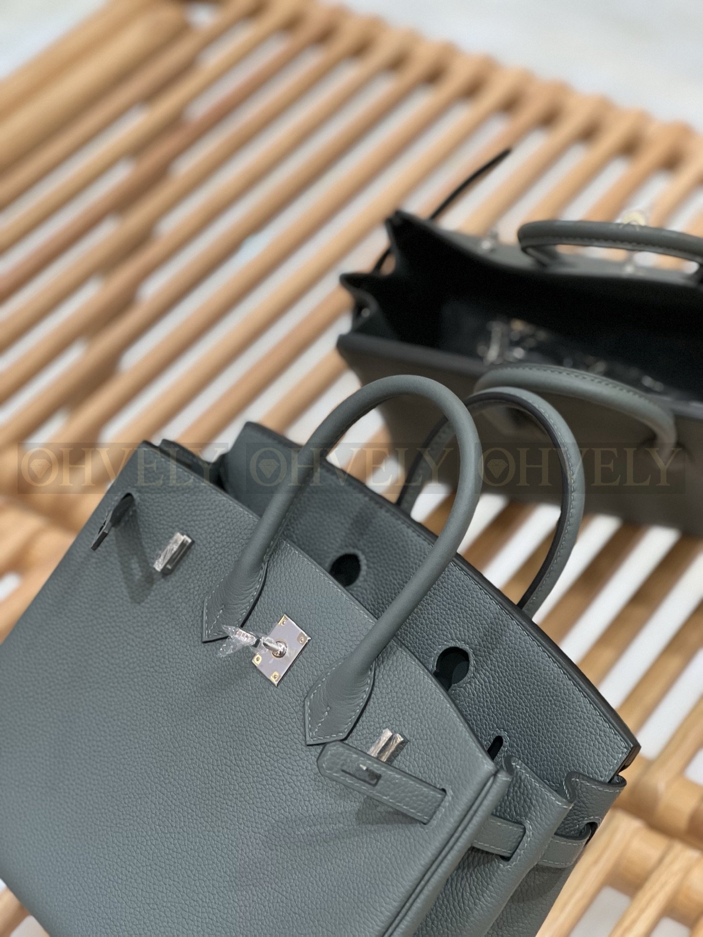 【 ZP버전 】HM Birkin 버킨백 토고 아몬드그린 실버버클 25 상품 썸네일