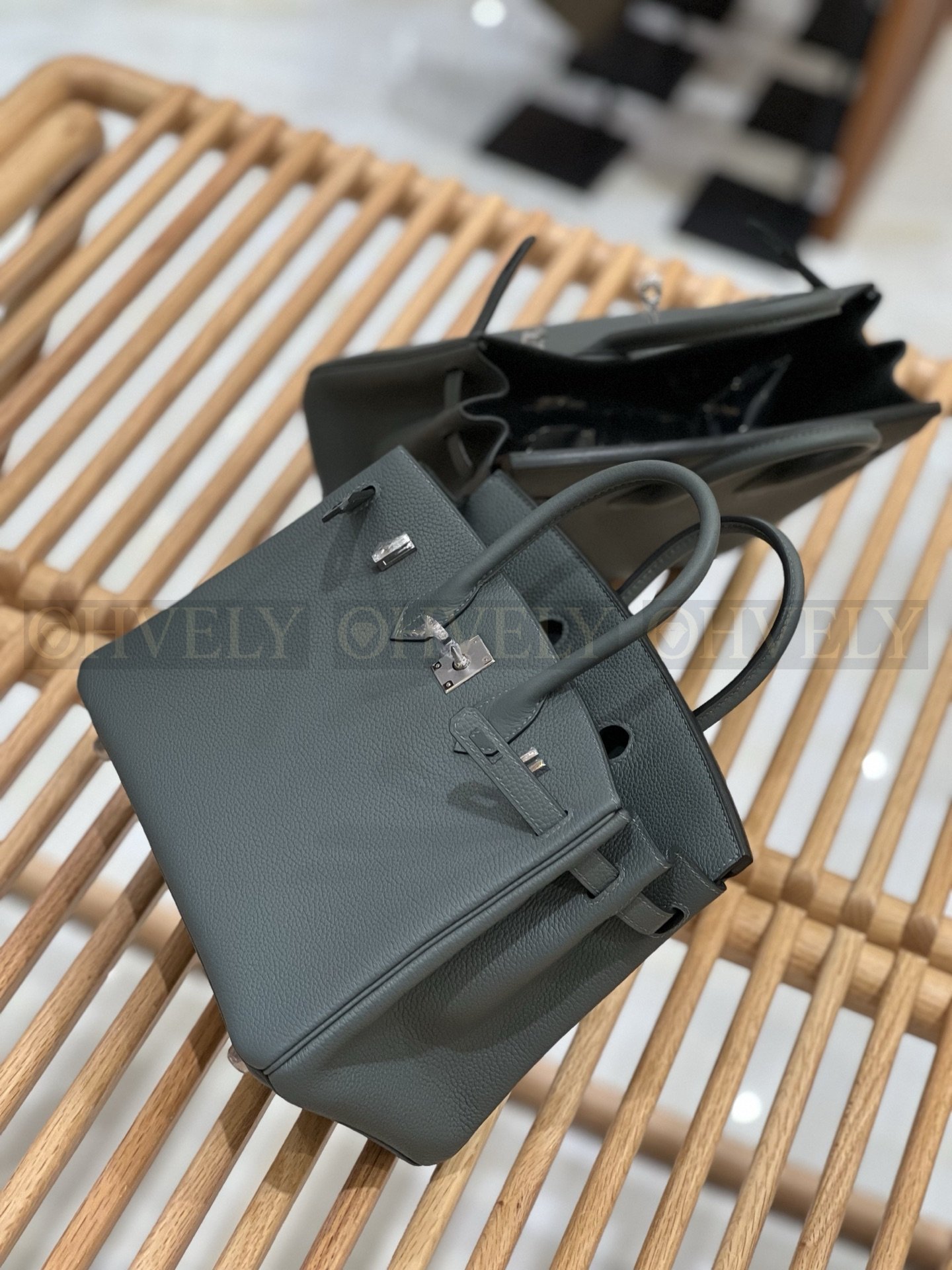 【 ZP버전 】HM Birkin 버킨백 토고 아몬드그린 실버버클 25 상품 썸네일