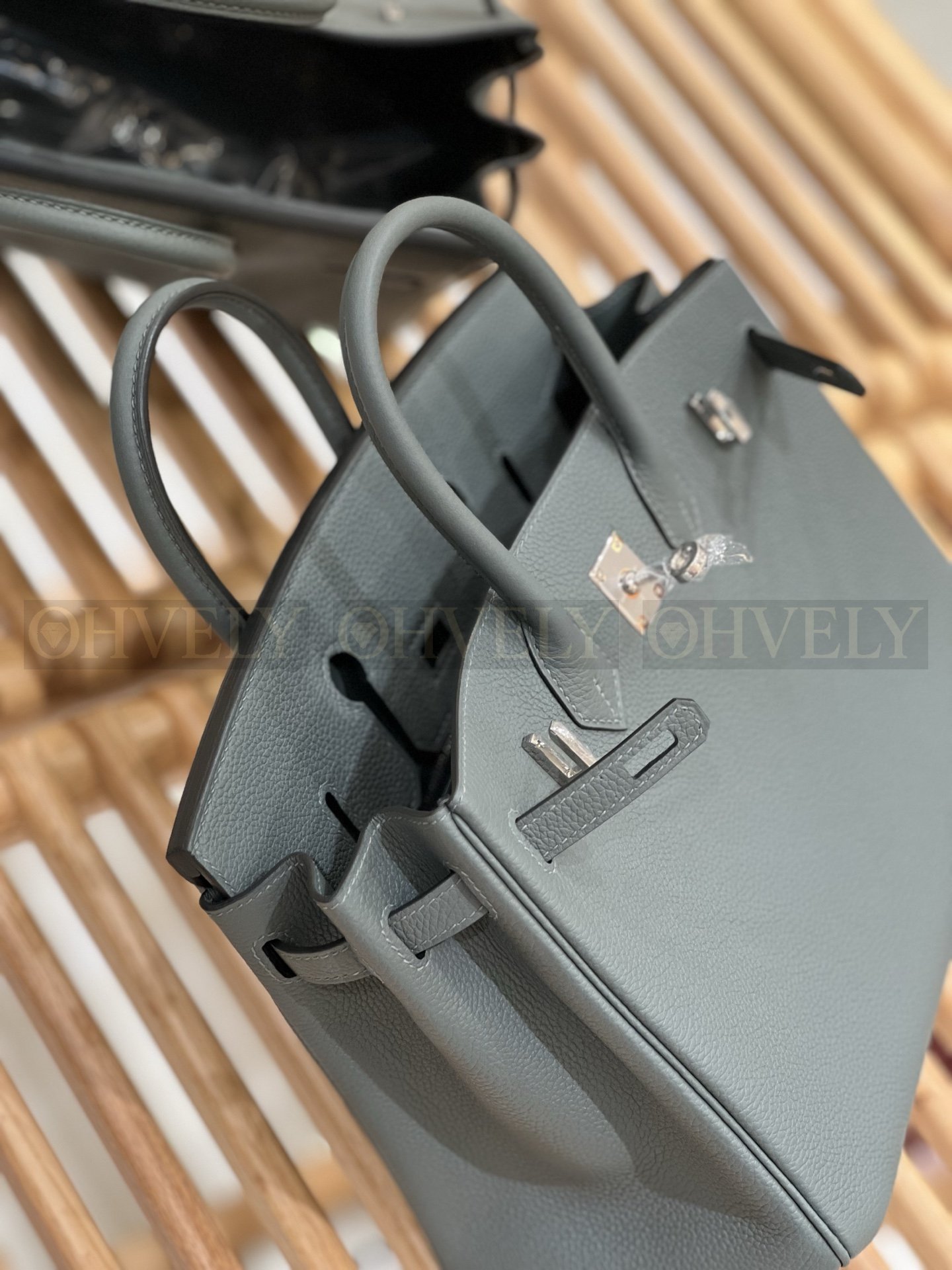 【 ZP버전 】HM Birkin 버킨백 토고 아몬드그린 실버버클 25 상품 썸네일