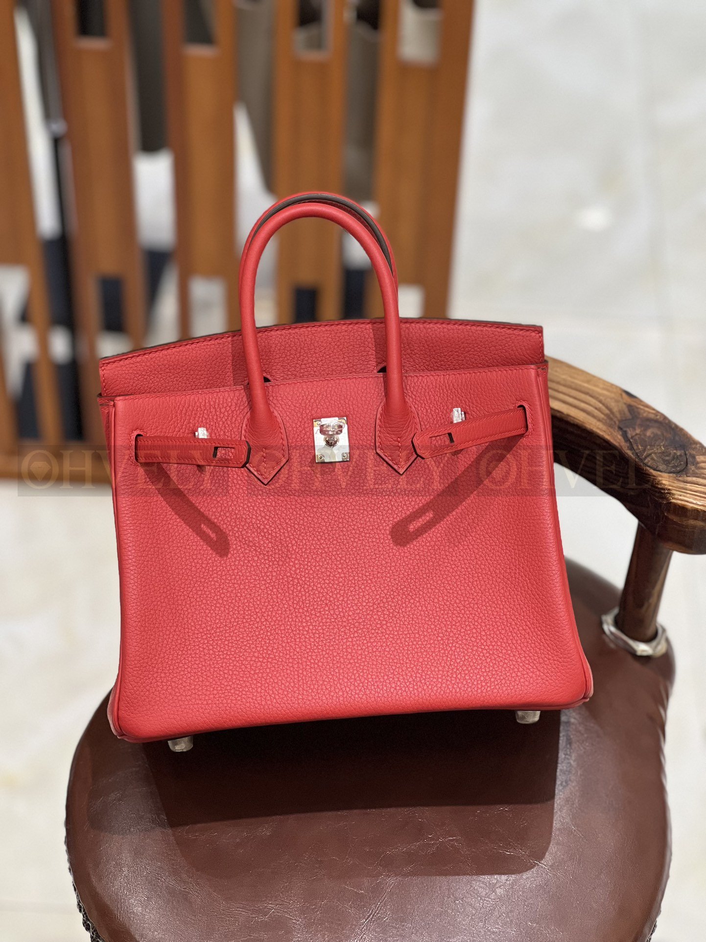 【 ZP버전 】HM Birkin 버킨백 토고 하트 레드 실버버클 25 상품 썸네일