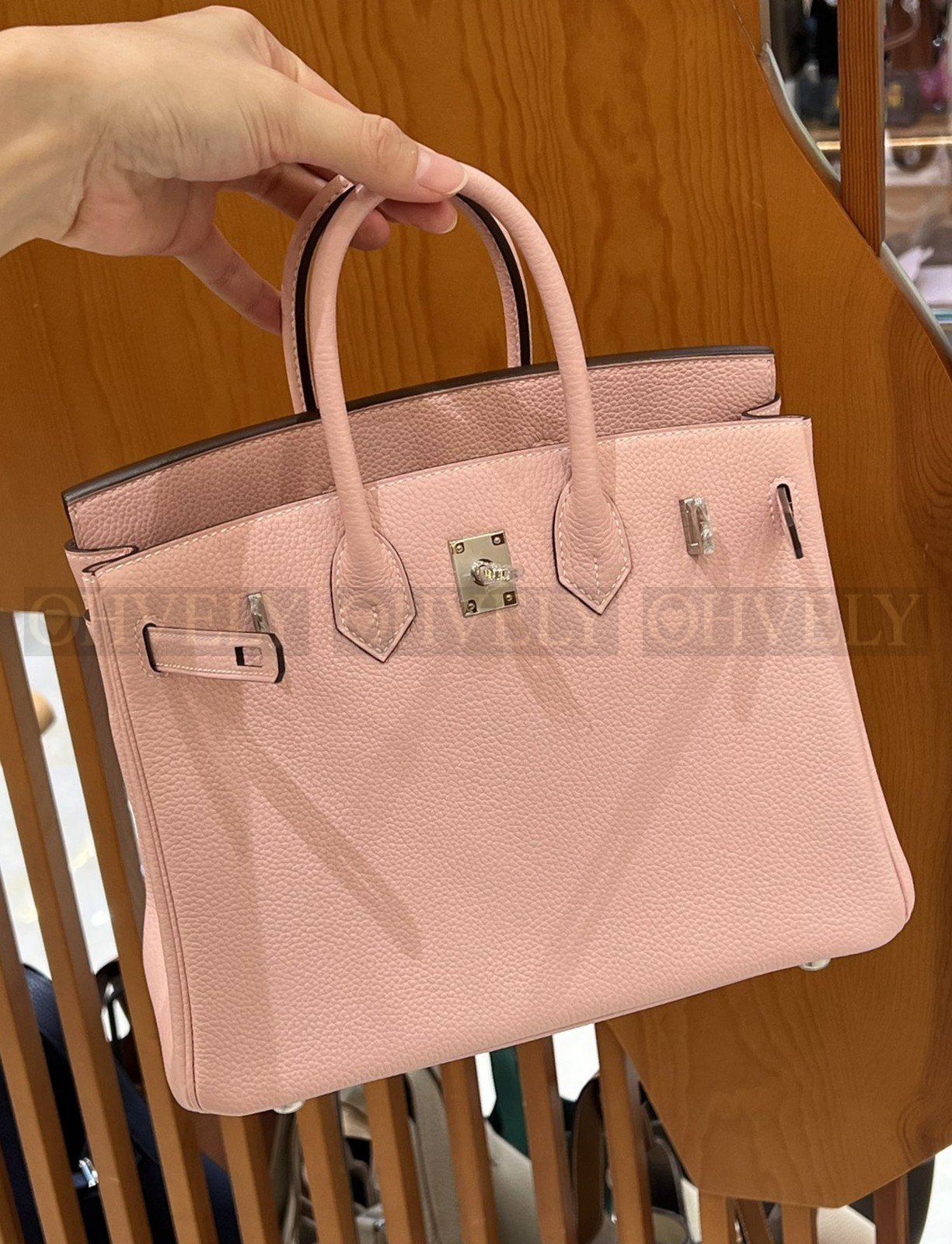 【 ZP버전 】HM Birkin 버킨백 토고 사쿠라 핑크 실버버클 25