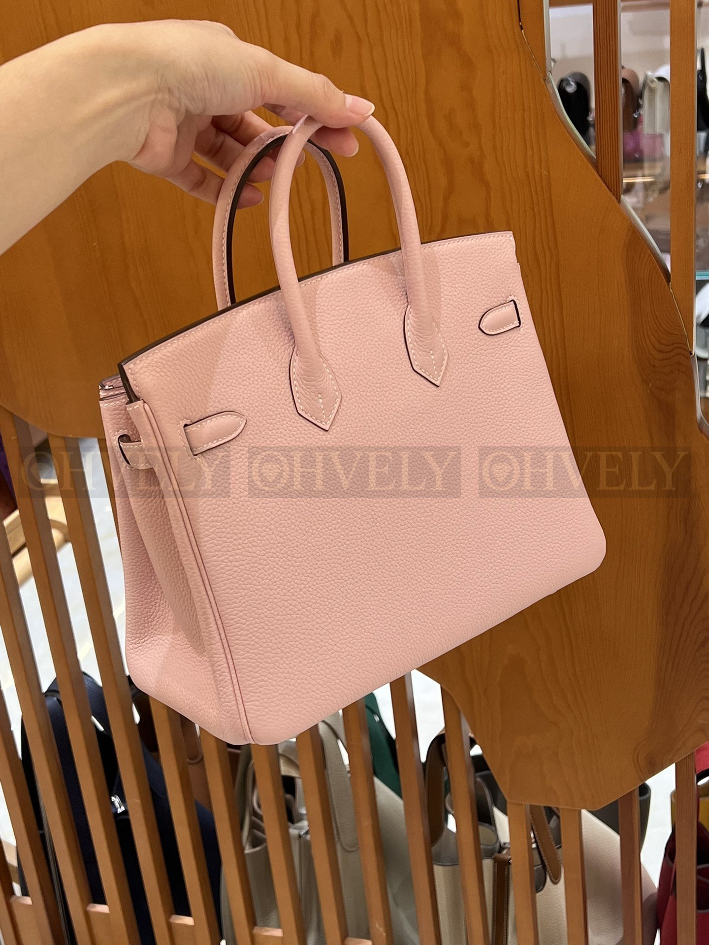 【 ZP버전 】HM Birkin 버킨백 토고 사쿠라 핑크 실버버클 25 상품 썸네일