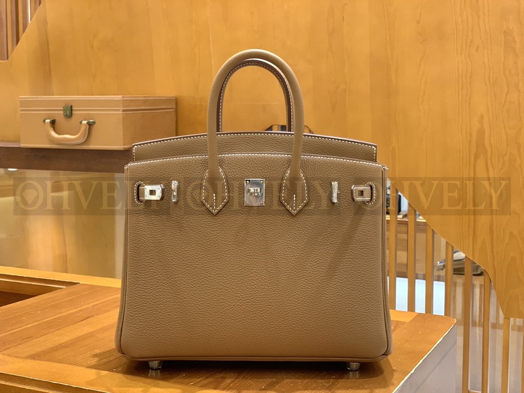 【 ZP버전 】HM Birkin 버킨백 토고 골드 브라운 실버버클 25