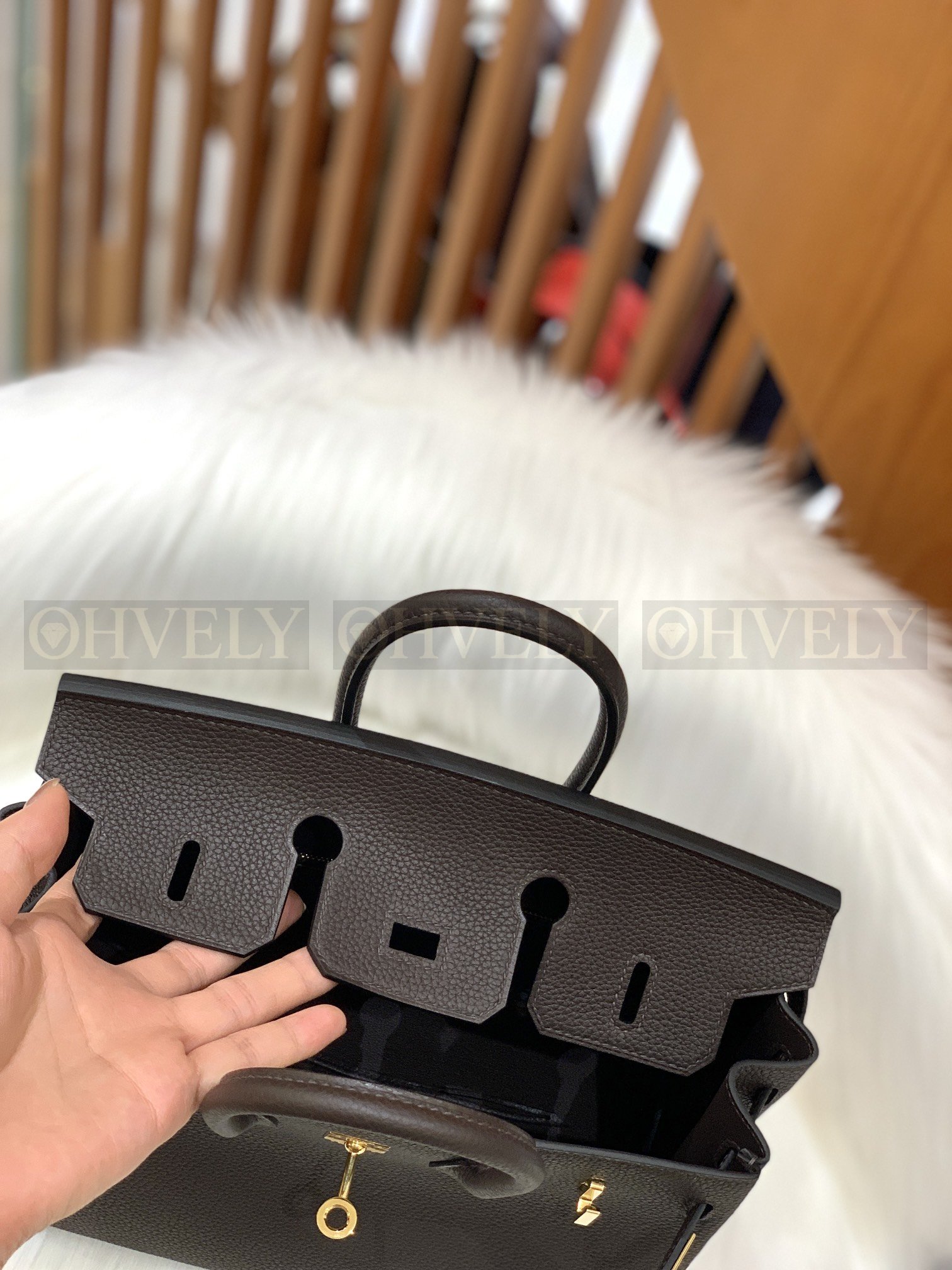【 ZP버전 】HM Birkin 버킨백 토고 초콜릿 골드버클 25 상품 썸네일