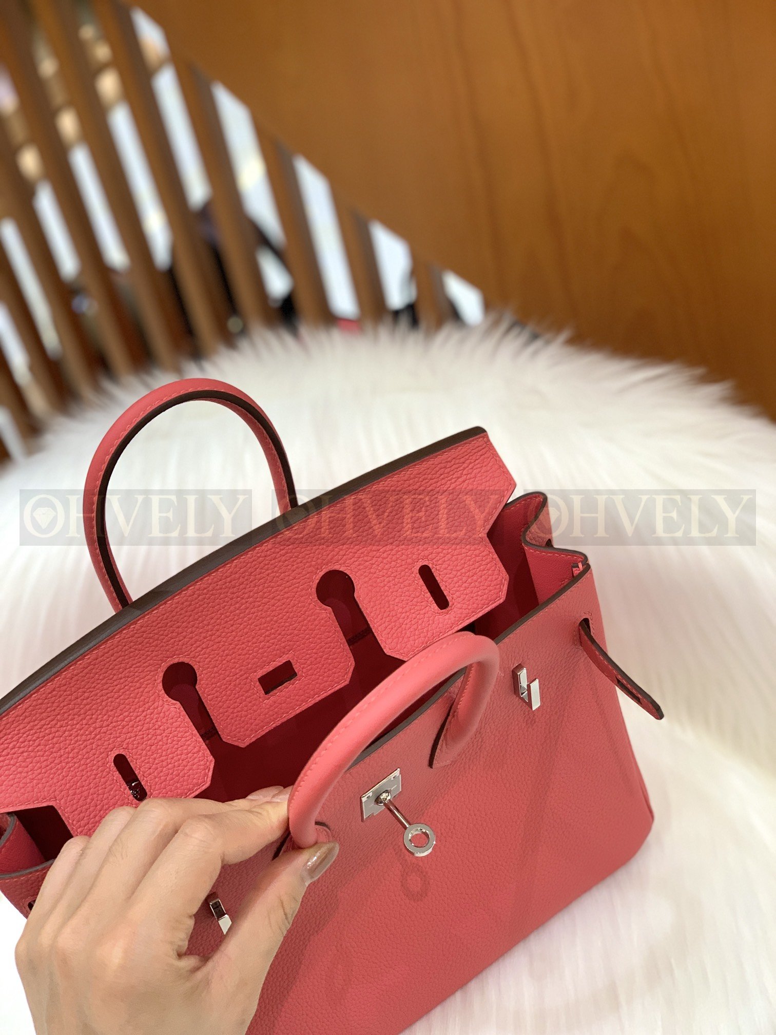 【 ZP버전 】HM Birkin 버킨백 토고 립스틱 핑크 실버버클 25 상품 썸네일