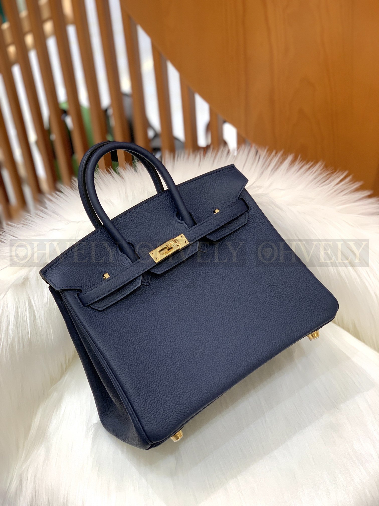 【 ZP버전 】HM Birkin 버킨백 토 사파이어 블루 골드버클 25 상품 썸네일