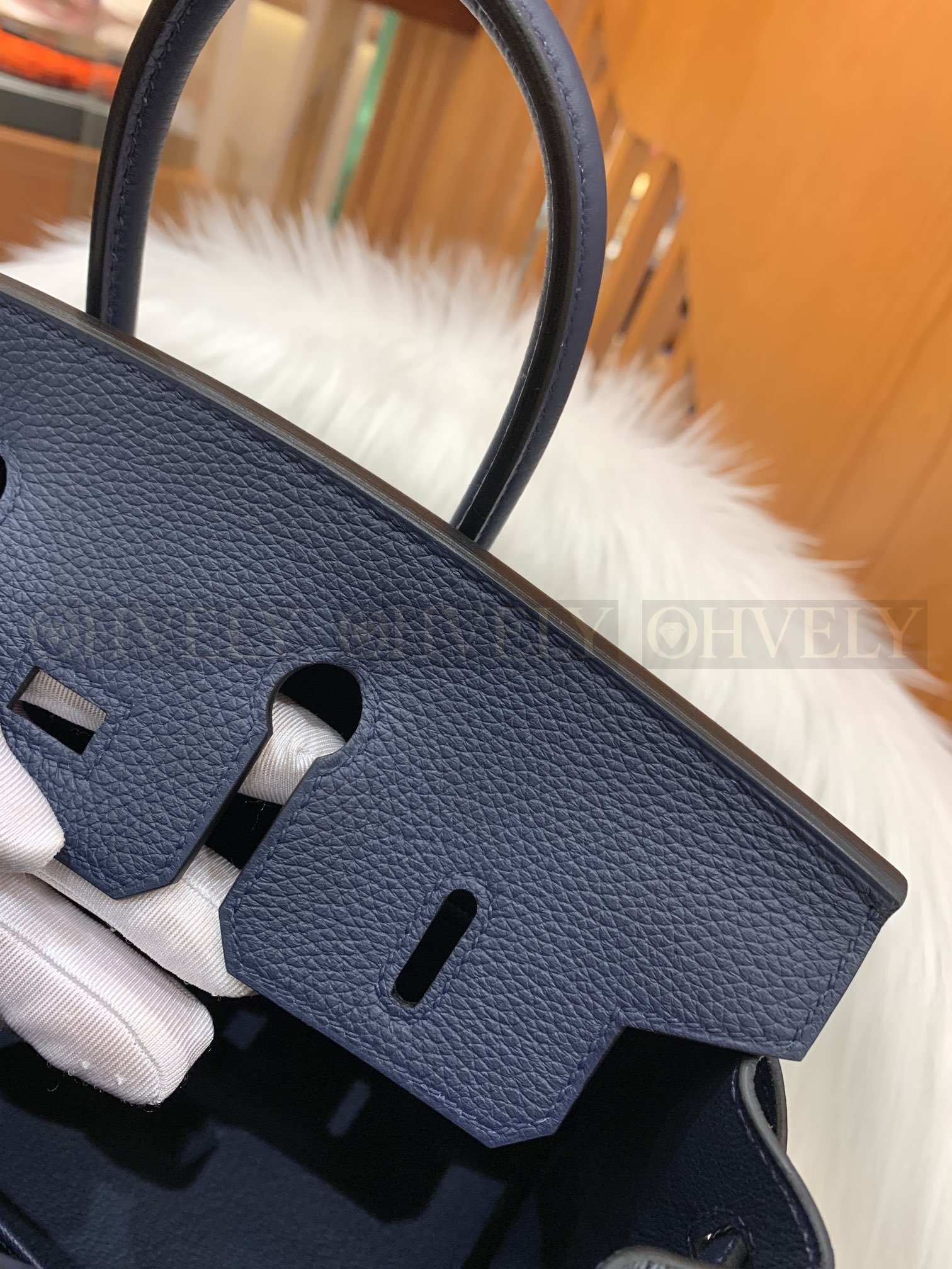 【 ZP버전 】HM Birkin 버킨백 토고 사파이어 블루 실버버클 25 상품 썸네일