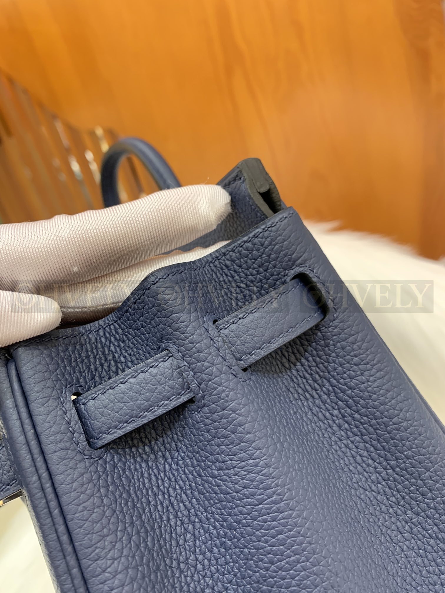 【 ZP버전 】HM Birkin 버킨백 토고 사파이어 블루 실버버클 25 상품 썸네일